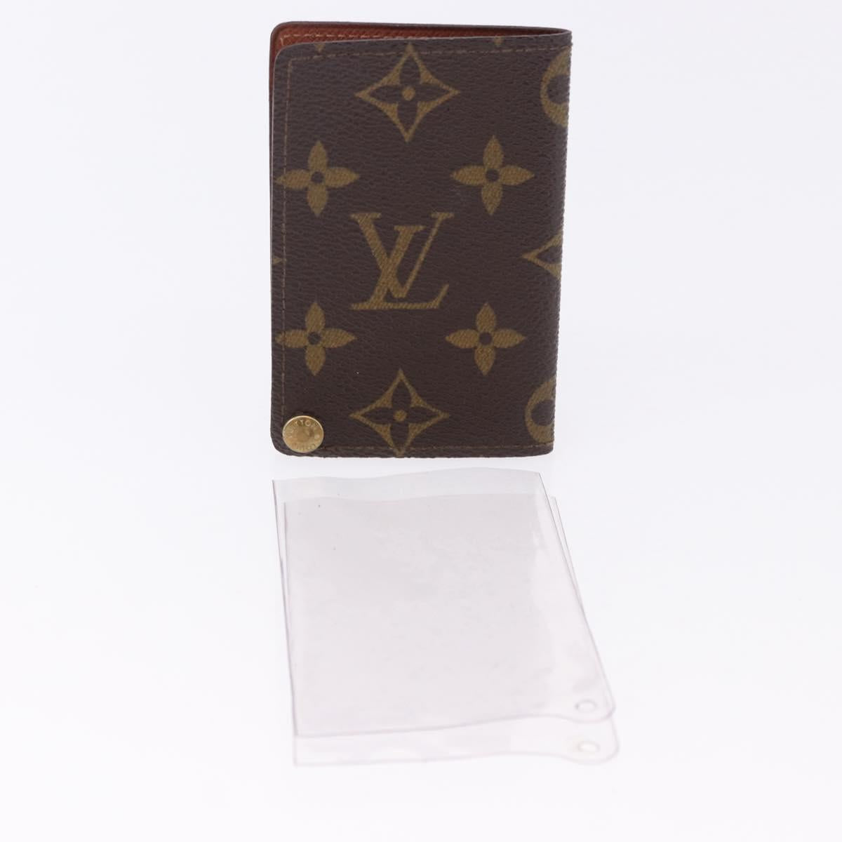 LOUIS VUITTON Monogram Porto Cartes Crdit Pression Card Case M60937 Auth BA14432
