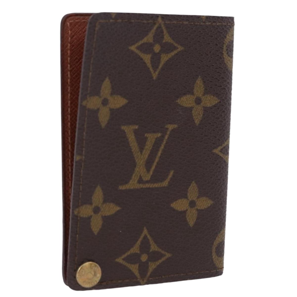 LOUIS VUITTON Monogram Porto Cartes Crdit Pression Card Case M60937 Auth BA14432