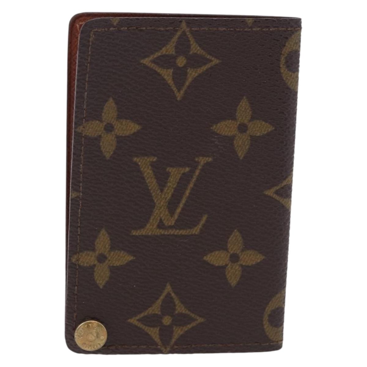 LOUIS VUITTON Monogram Porto Cartes Crdit Pression Card Case M60937 Auth BA14432