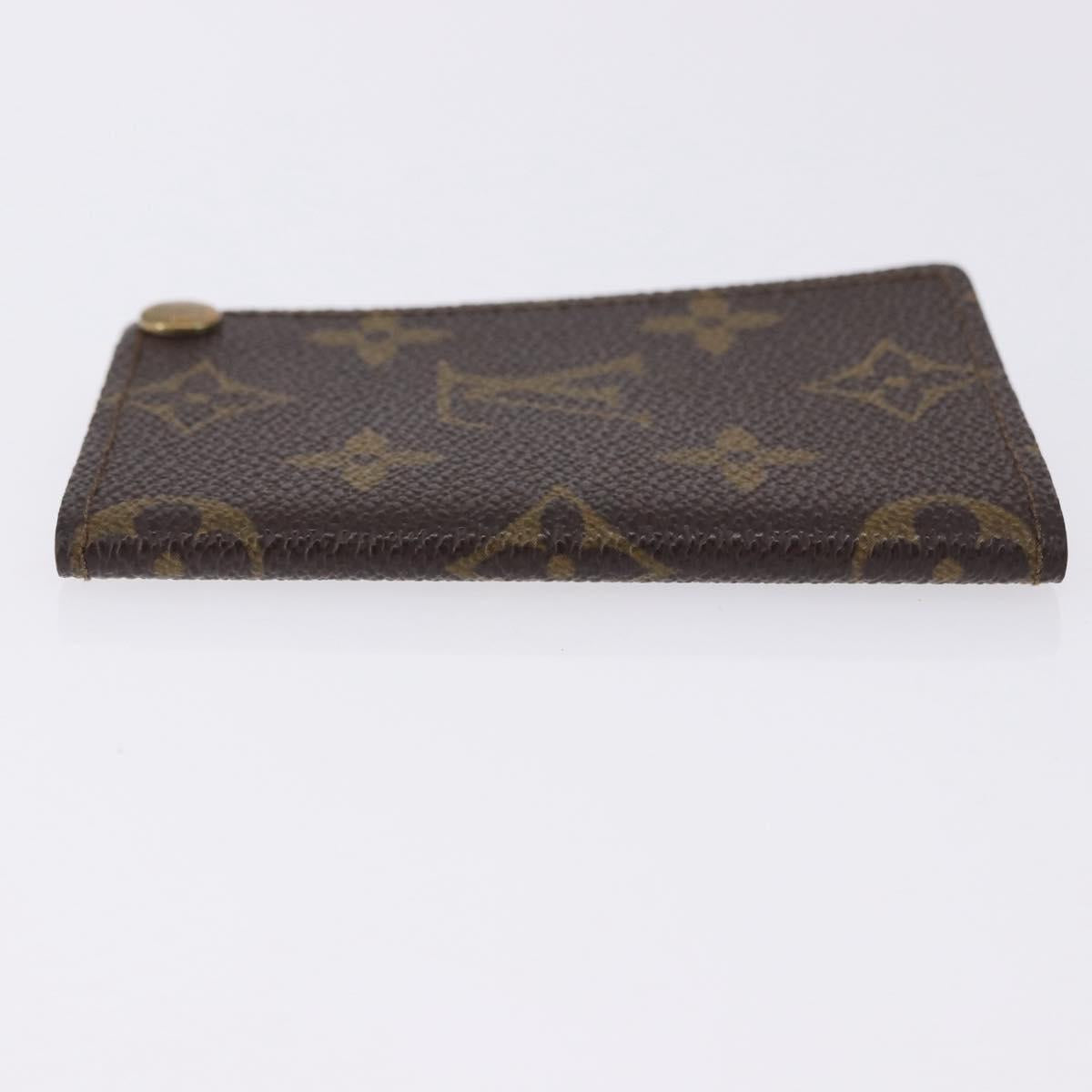 LOUIS VUITTON Monogram Porto Cartes Crdit Pression Card Case M60937 Auth BA14432