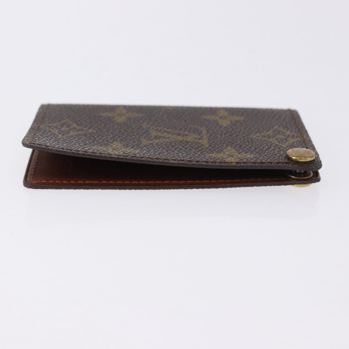 LOUIS VUITTON Monogram Porto Cartes Crdit Pression Card Case M60937 Auth BA14432