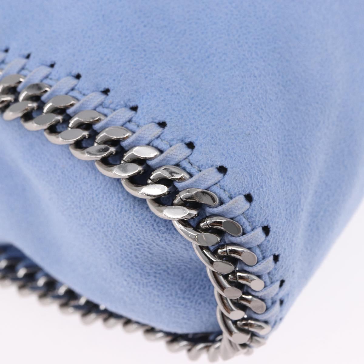 Stella MacCartney Chain Farabella Mini Polyester Light Blue 371223 Auth BA14436A