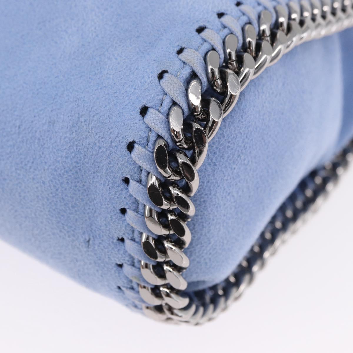 Stella MacCartney Chain Farabella Mini Polyester Light Blue 371223 Auth BA14436A