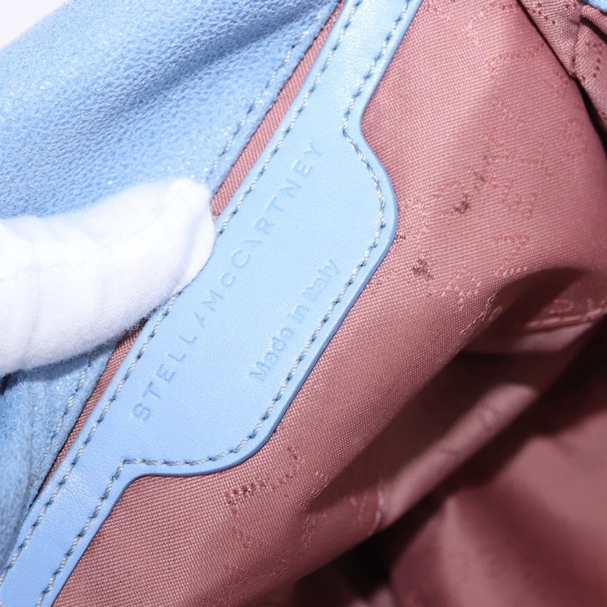 Stella MacCartney Chain Farabella Mini Polyester Light Blue 371223 Auth BA14436A