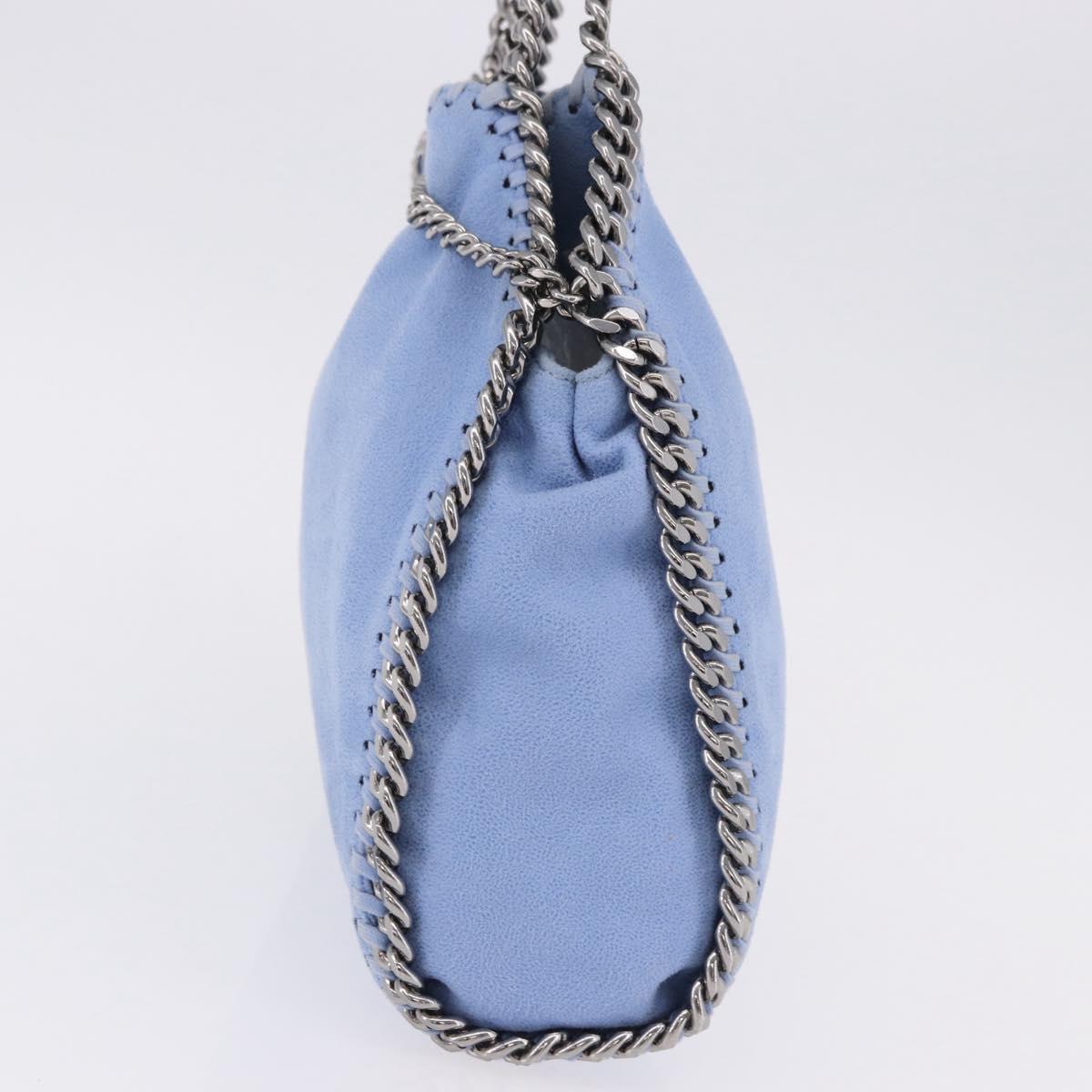 Stella MacCartney Chain Farabella Mini Polyester Light Blue 371223 Auth BA14436A