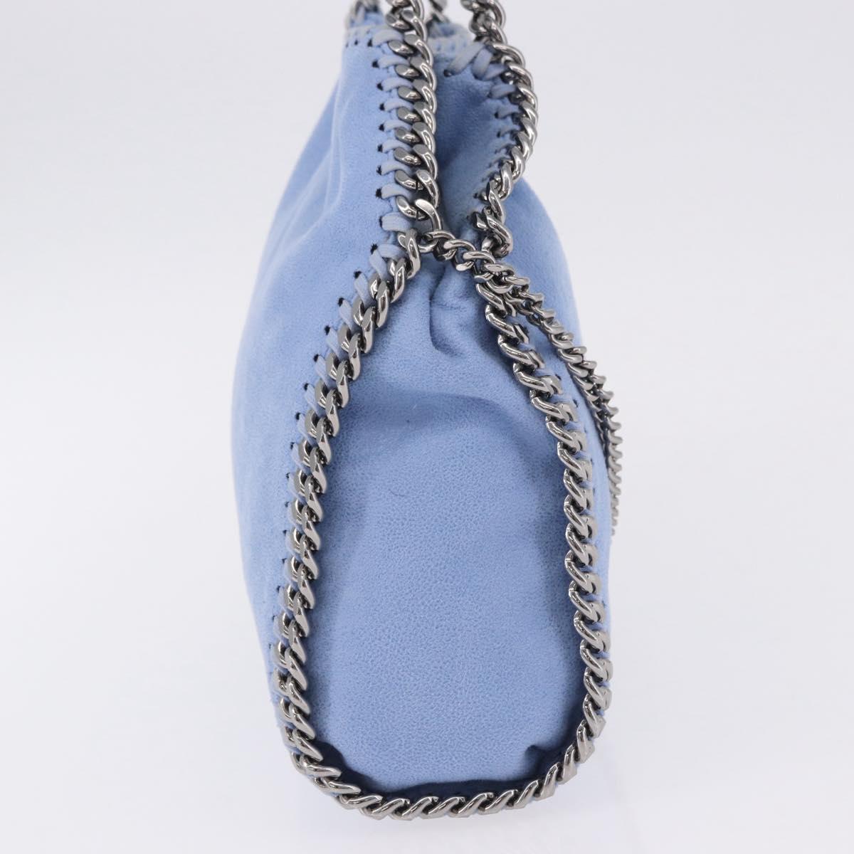 Stella MacCartney Chain Farabella Mini Polyester Light Blue 371223 Auth BA14436A