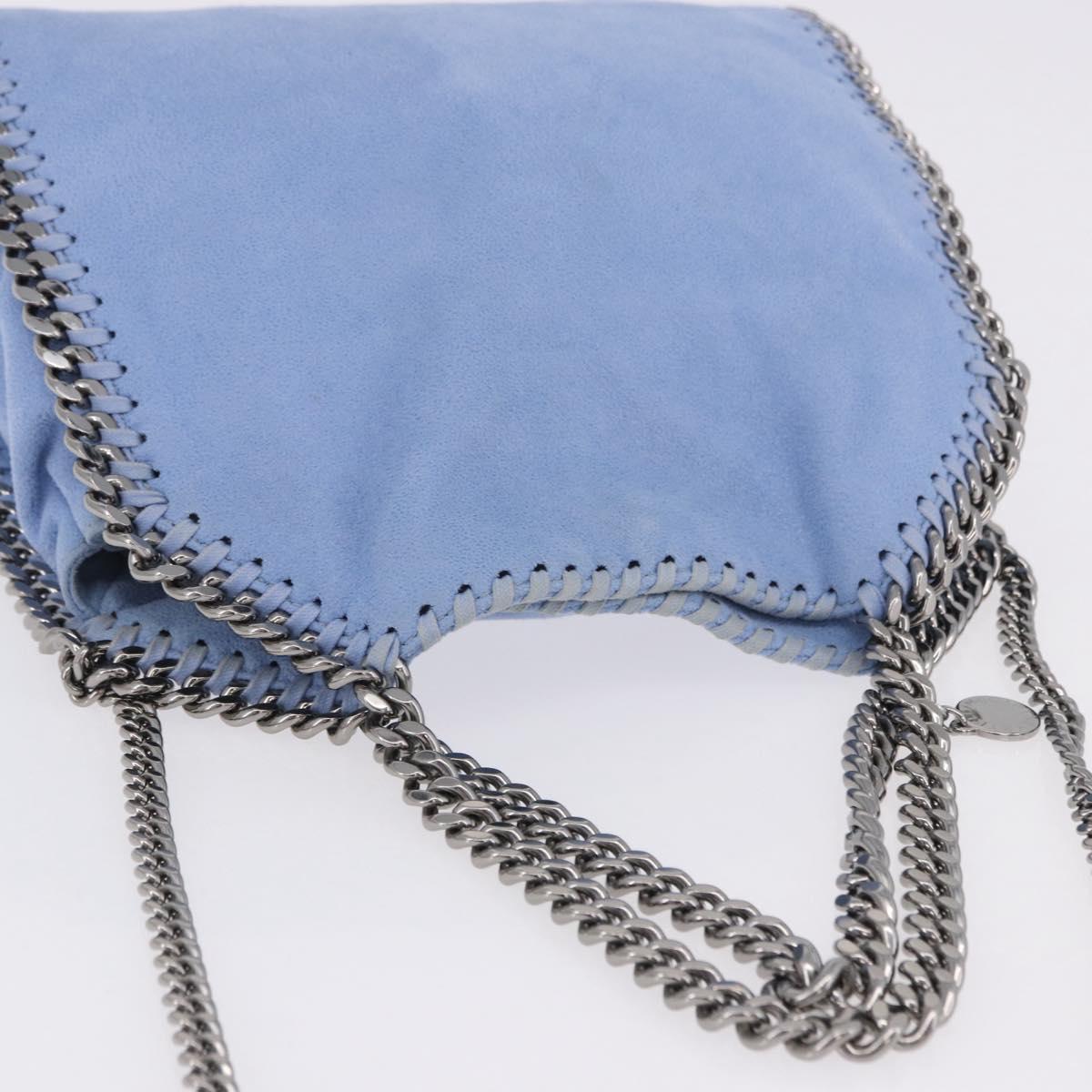 Stella MacCartney Chain Farabella Mini Polyester Light Blue 371223 Auth BA14436A