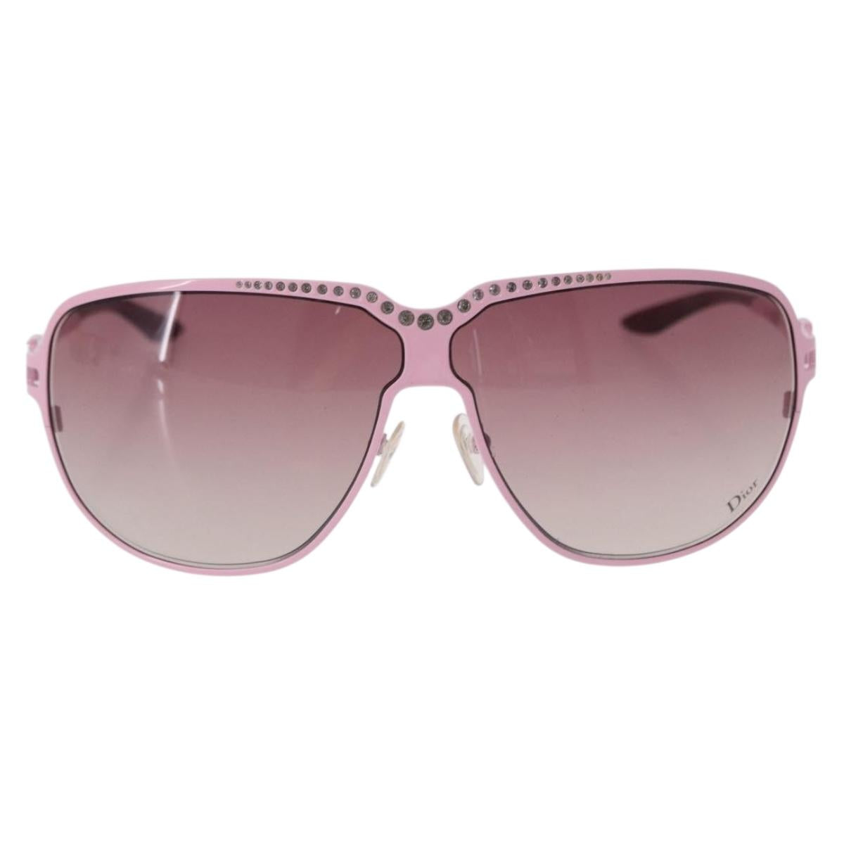 Christian Dior Sunglasses plastic Pink Auth BA14446A