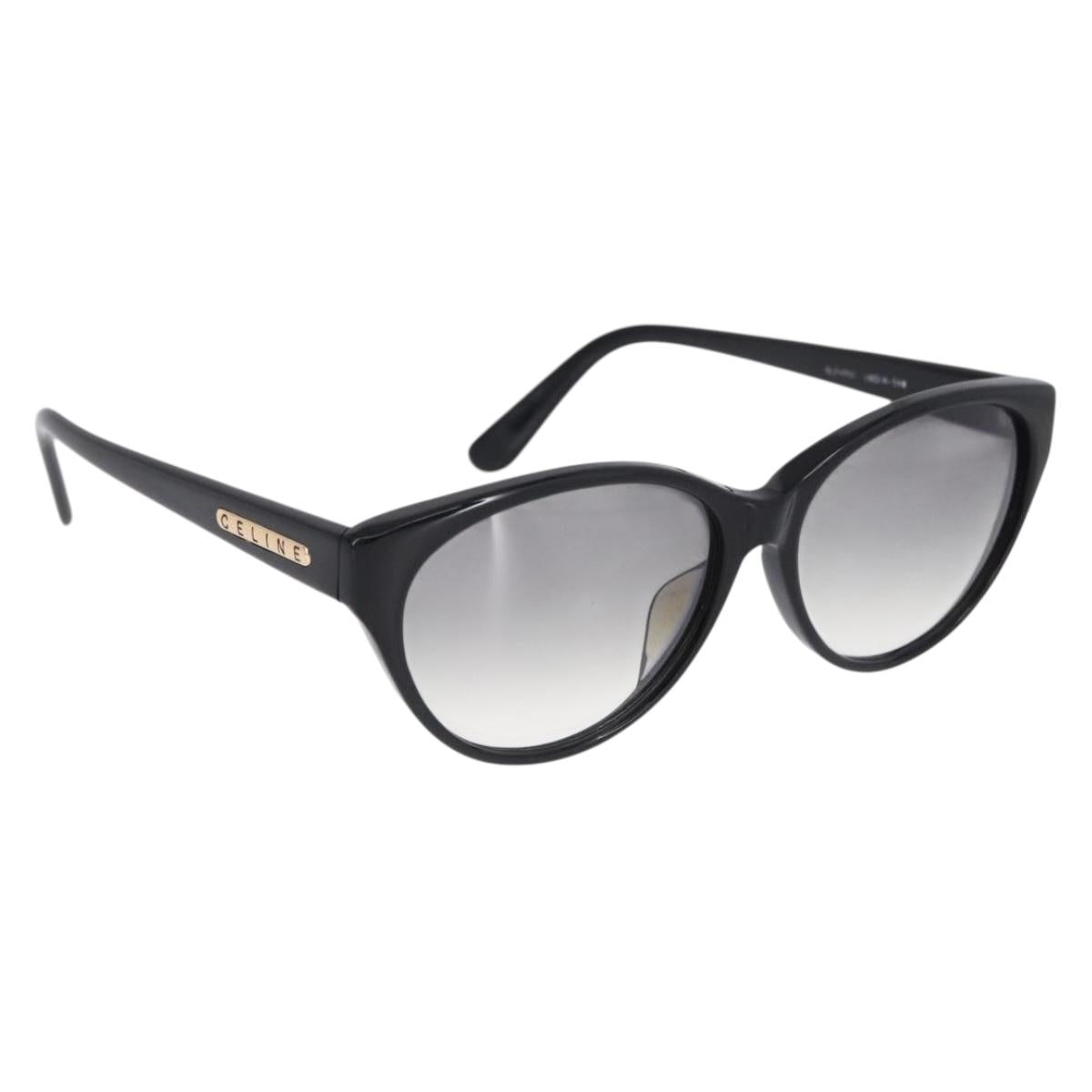 CELINE Sunglasses plastic Black Auth BA14448
