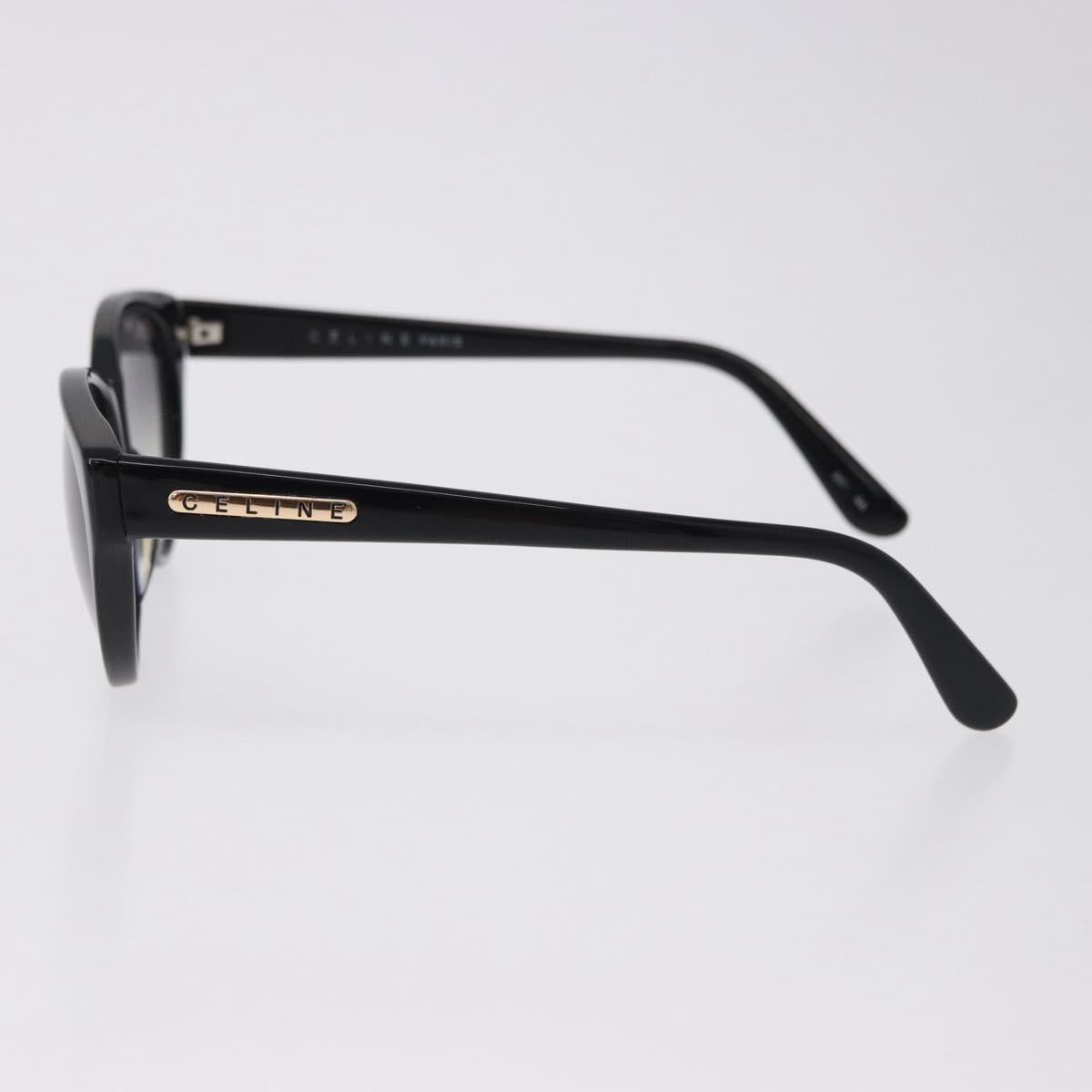 CELINE Sunglasses plastic Black Auth BA14448