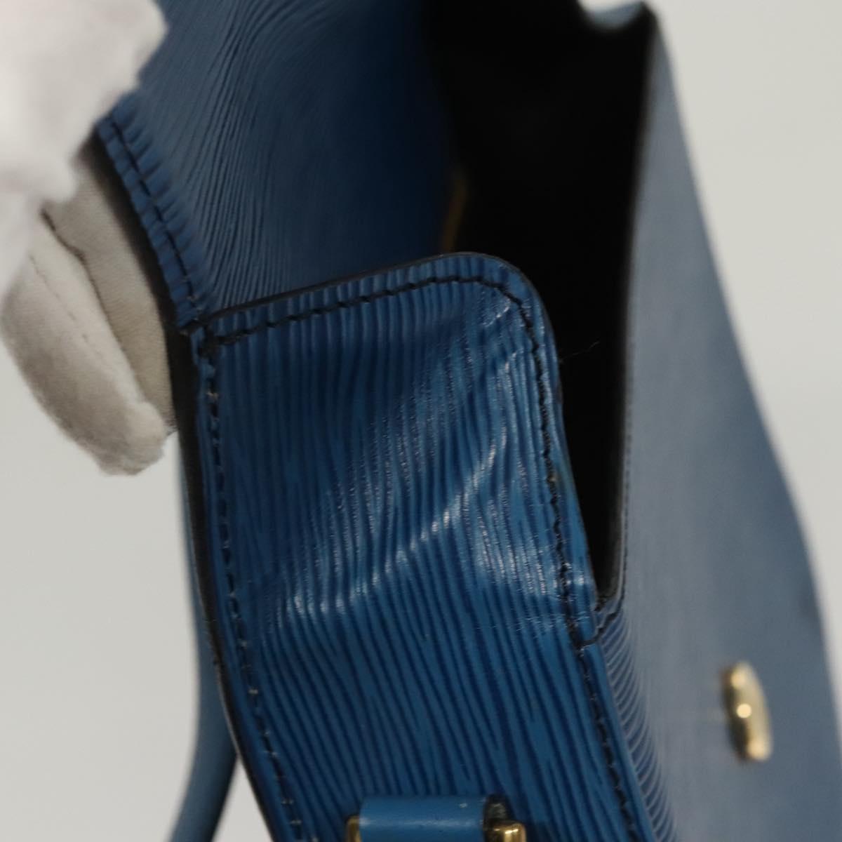 LOUIS VUITTON Epi Saint Cloud GM Shoulder Bag Toledo Blue M52195 LV Auth BA1445