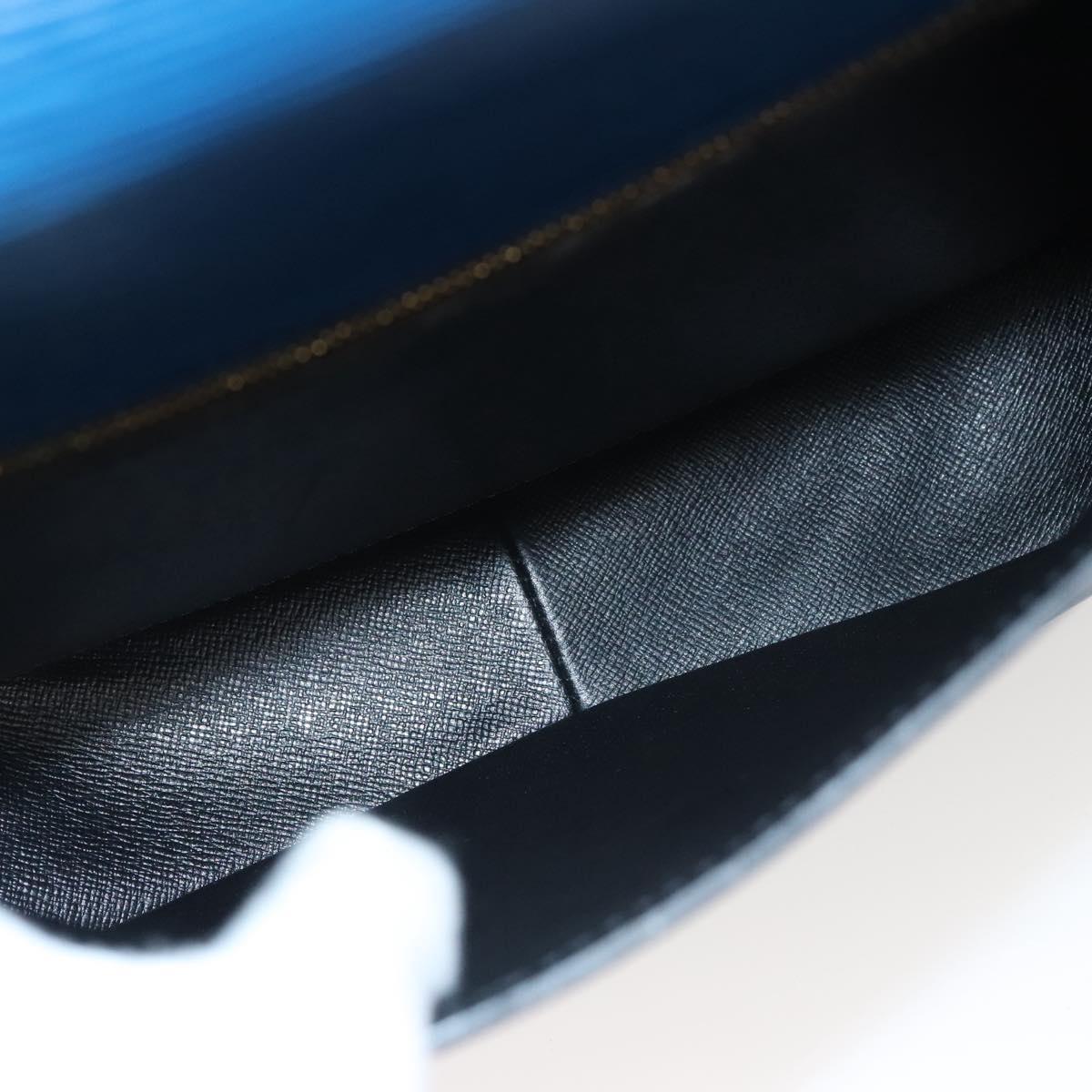 LOUIS VUITTON Epi Saint Cloud GM Shoulder Bag Toledo Blue M52195 LV Auth BA1445