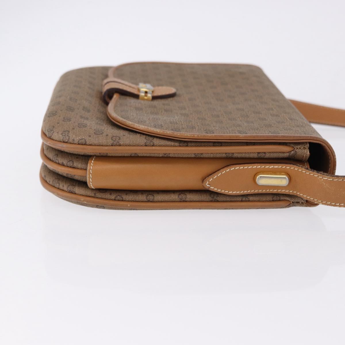 GUCCI Micro GG Supreme Shoulder Bag PVC Beige Gold 001 406 1780 Auth BA14455