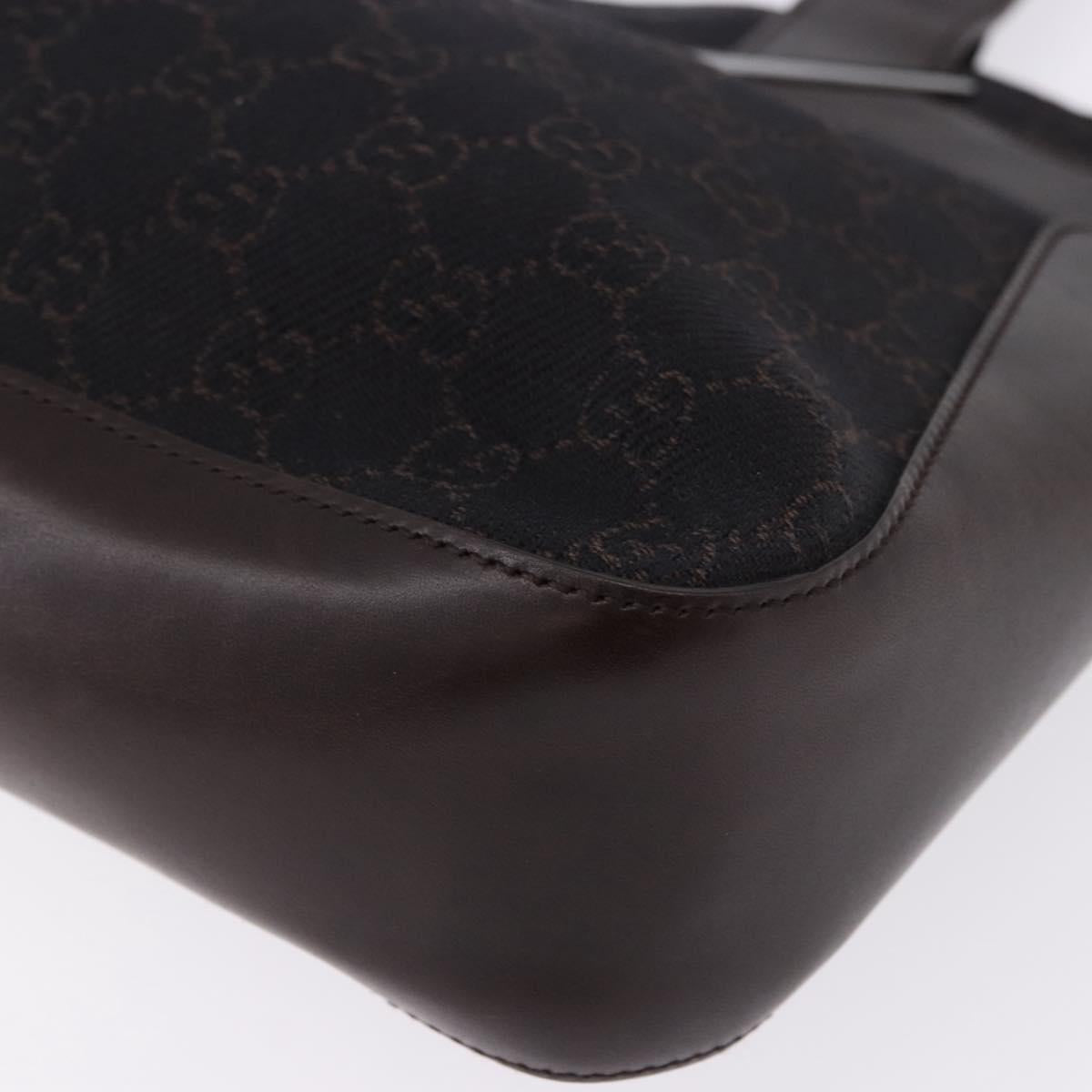 GUCCI GG Canvas Tote Bag Black 73983 Auth BA14459A