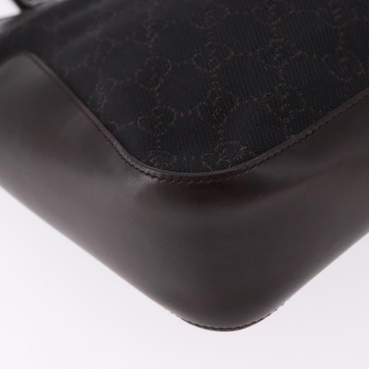 GUCCI GG Canvas Tote Bag Black 73983 Auth BA14459A