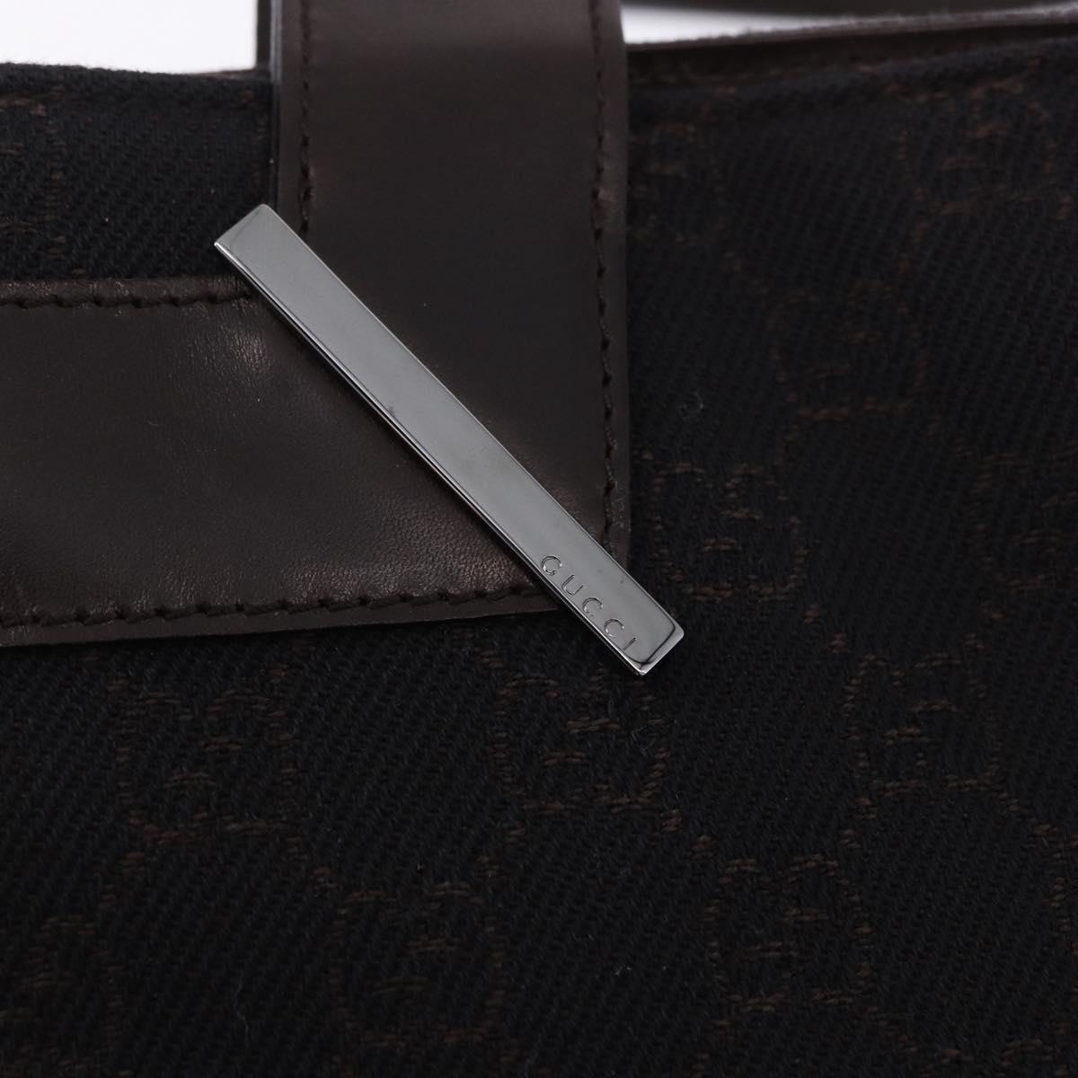 GUCCI GG Canvas Tote Bag Black 73983 Auth BA14459A