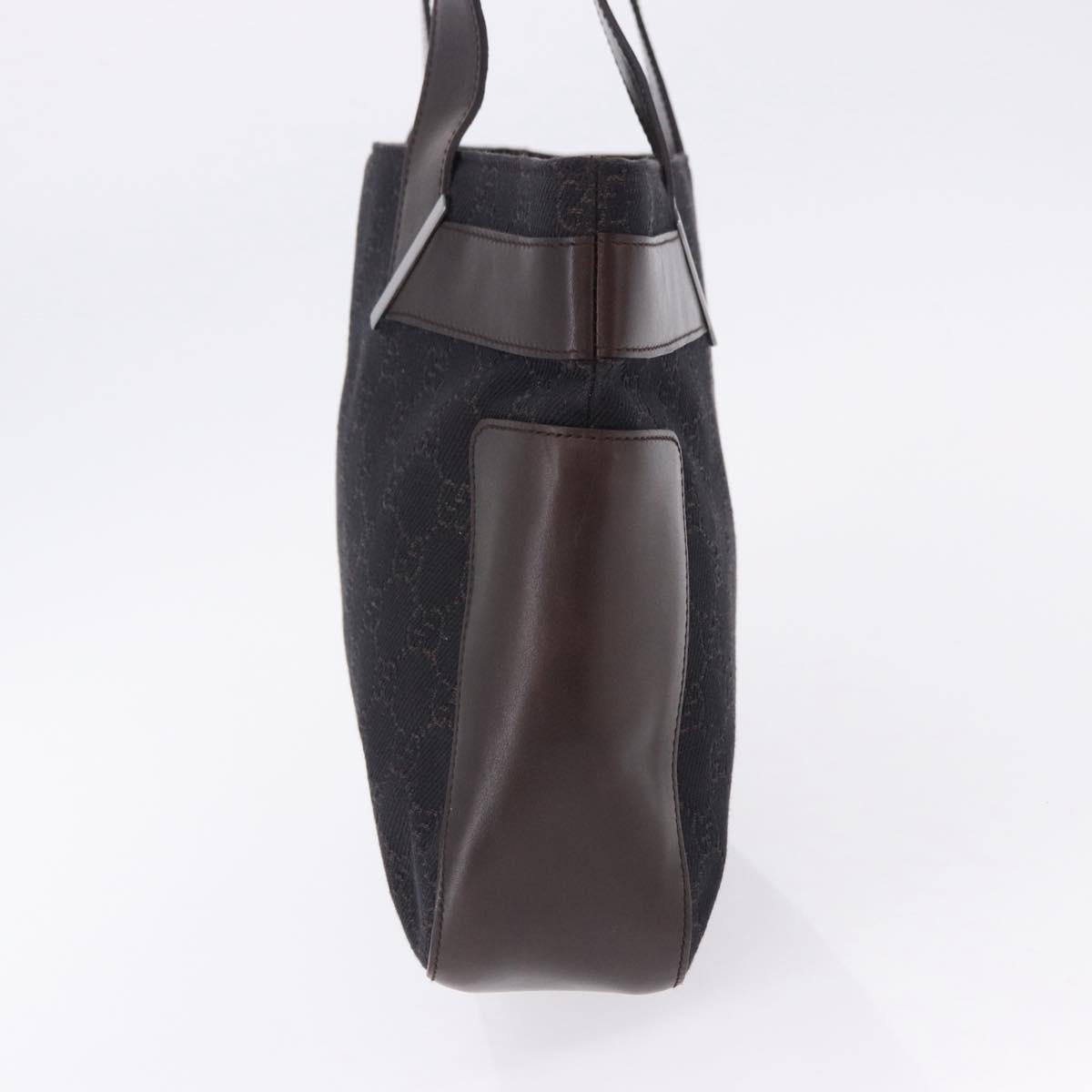 GUCCI GG Canvas Tote Bag Black 73983 Auth BA14459A