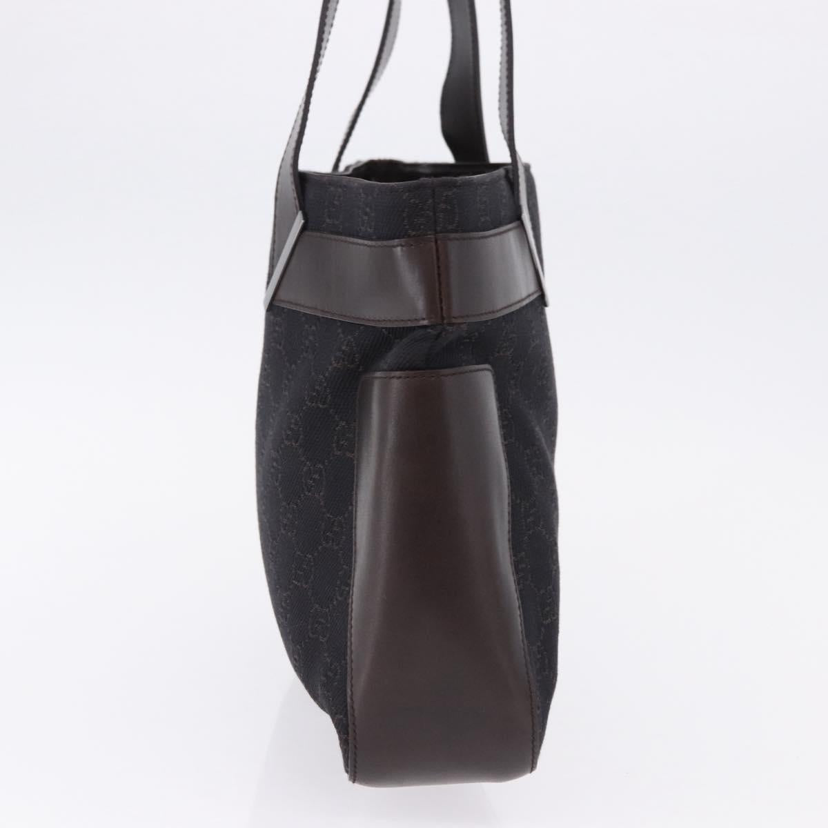 GUCCI GG Canvas Tote Bag Black 73983 Auth BA14459A