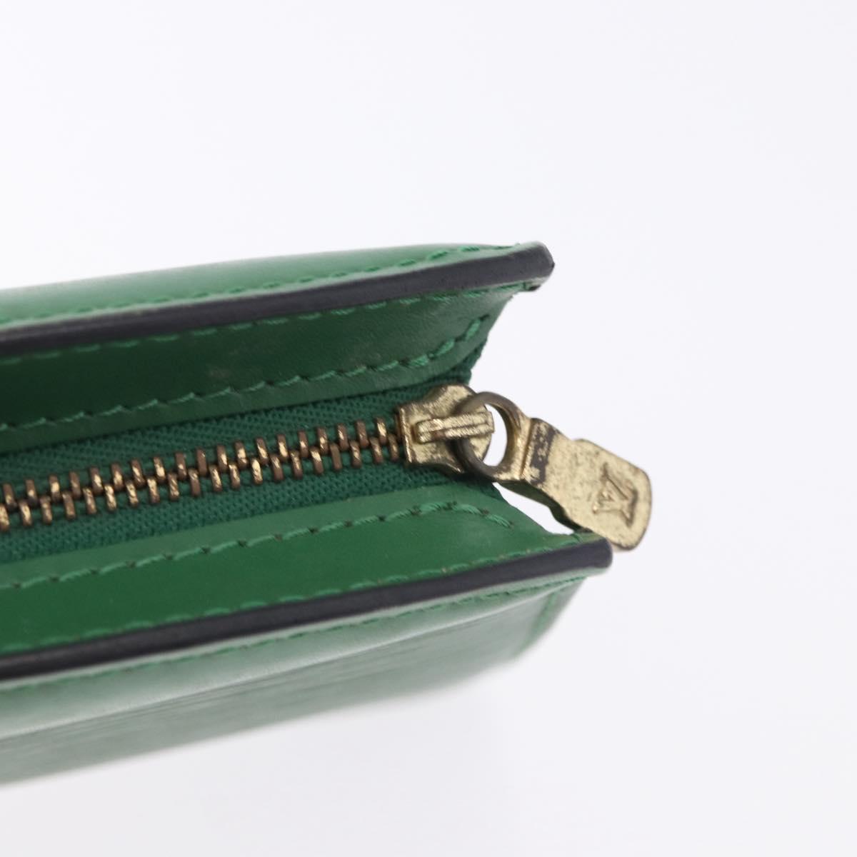 LOUIS VUITTON Epi Trousse Crete Pouch Green M48404 LV Auth BA14465