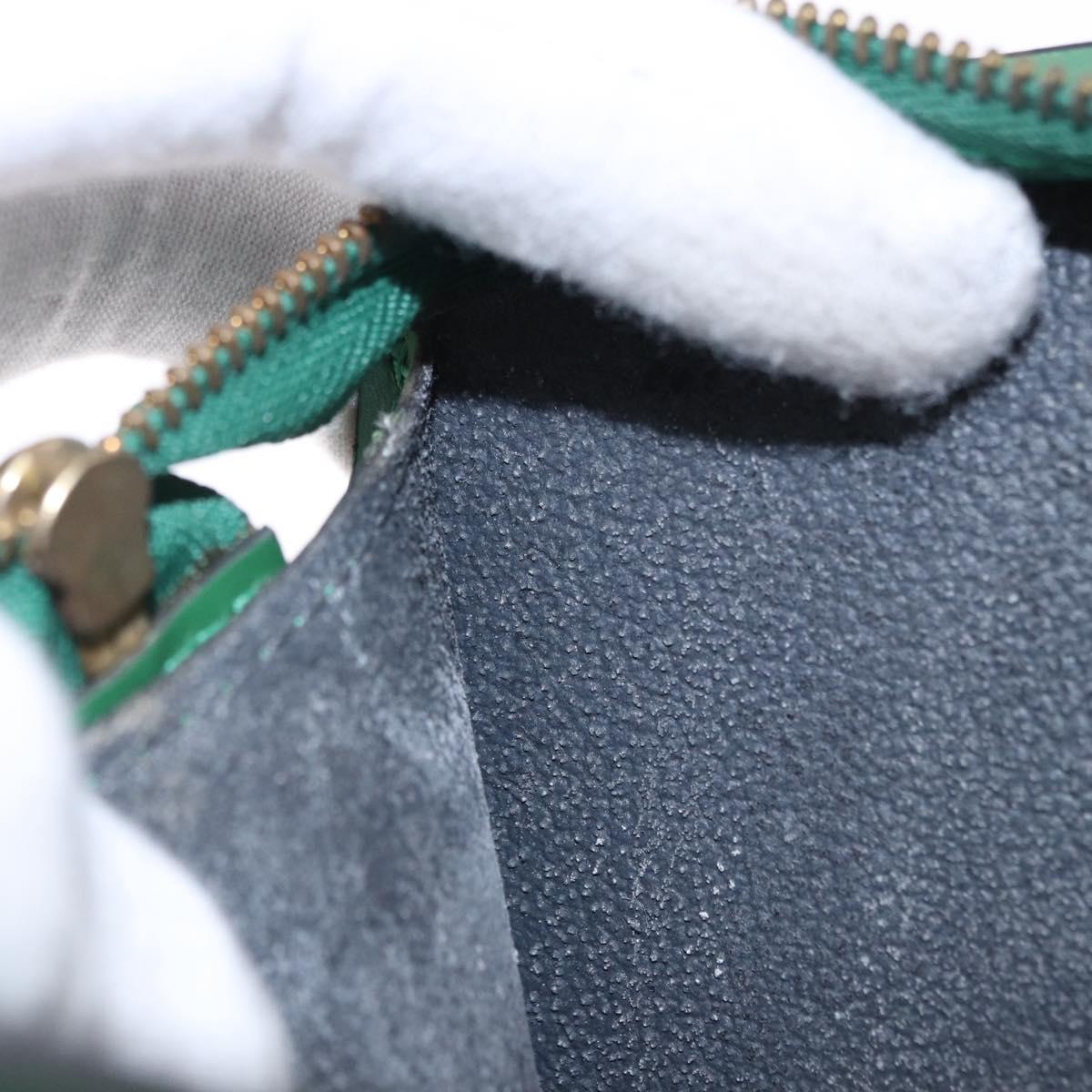 LOUIS VUITTON Epi Trousse Crete Pouch Green M48404 LV Auth BA14465