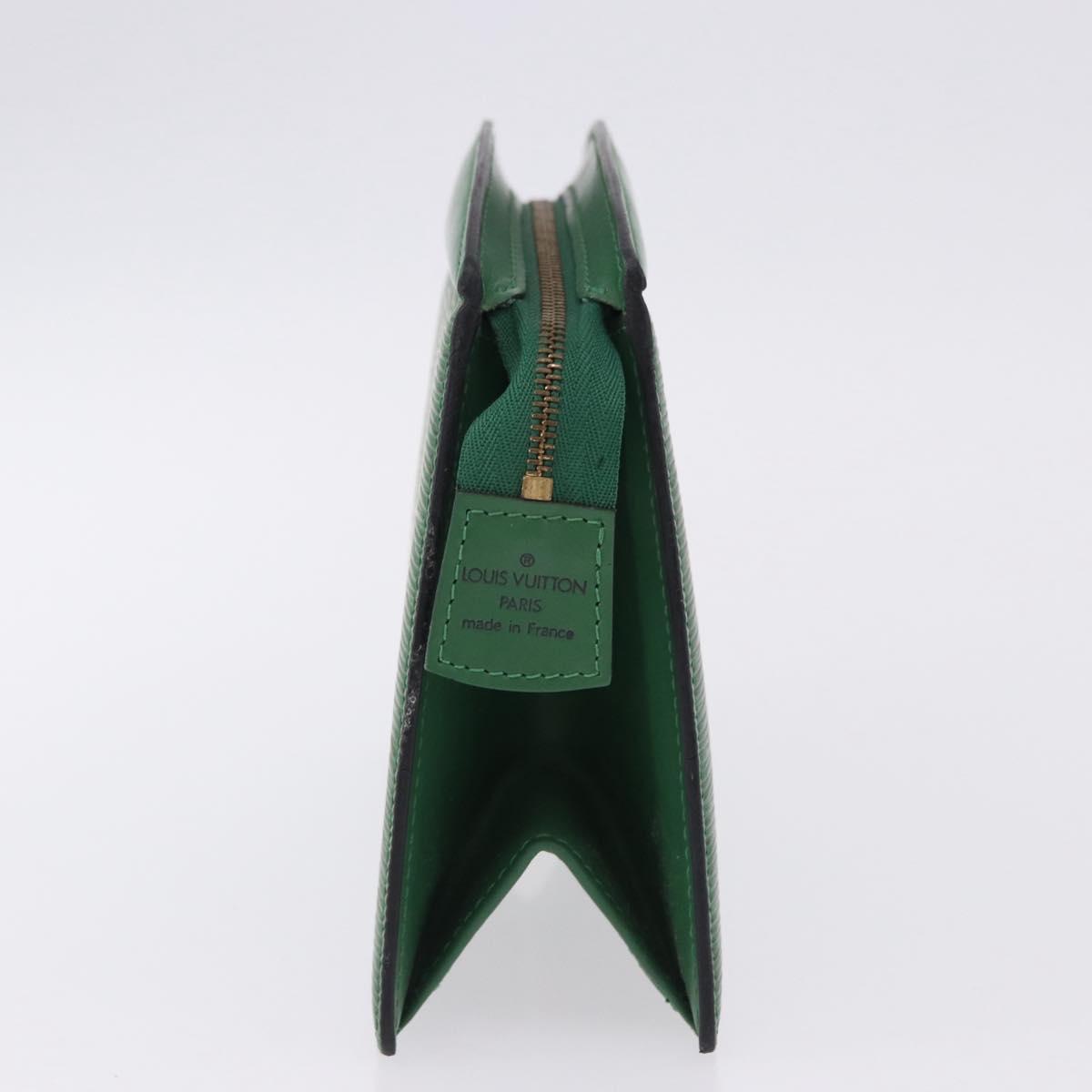 LOUIS VUITTON Epi Trousse Crete Pouch Green M48404 LV Auth BA14465