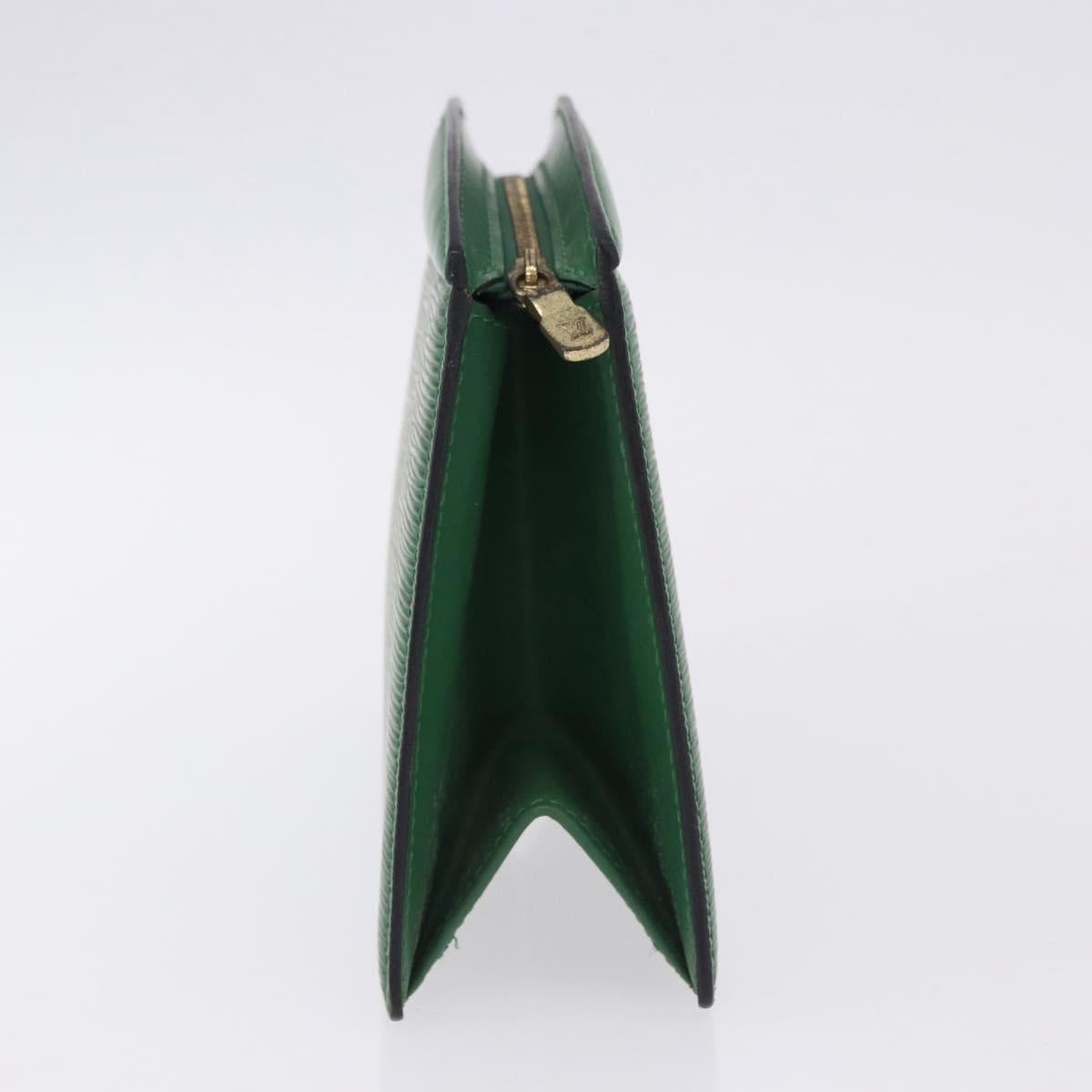 LOUIS VUITTON Epi Trousse Crete Pouch Green M48404 LV Auth BA14465