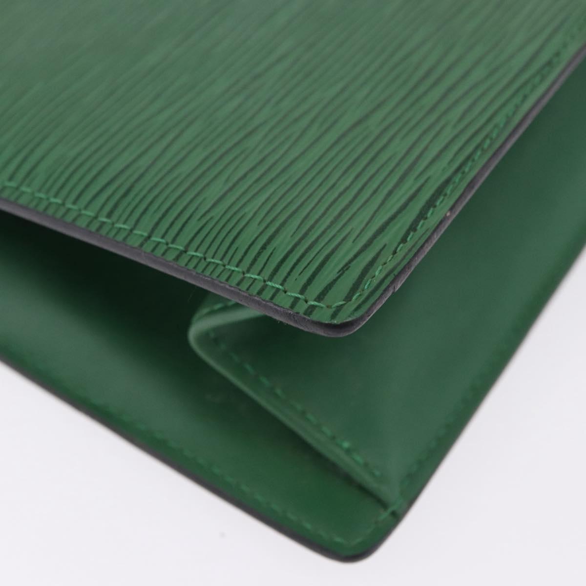 LOUIS VUITTON Epi Trousse Crete Pouch Green M48404 LV Auth BA14465