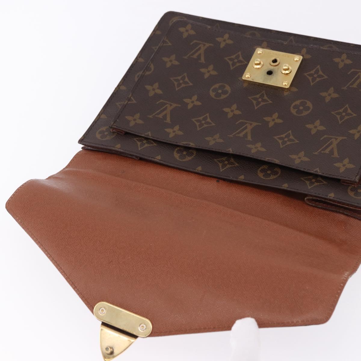 LOUIS VUITTON Monogram Monceau 28 Hand Bag M51185 LV Auth BA14467