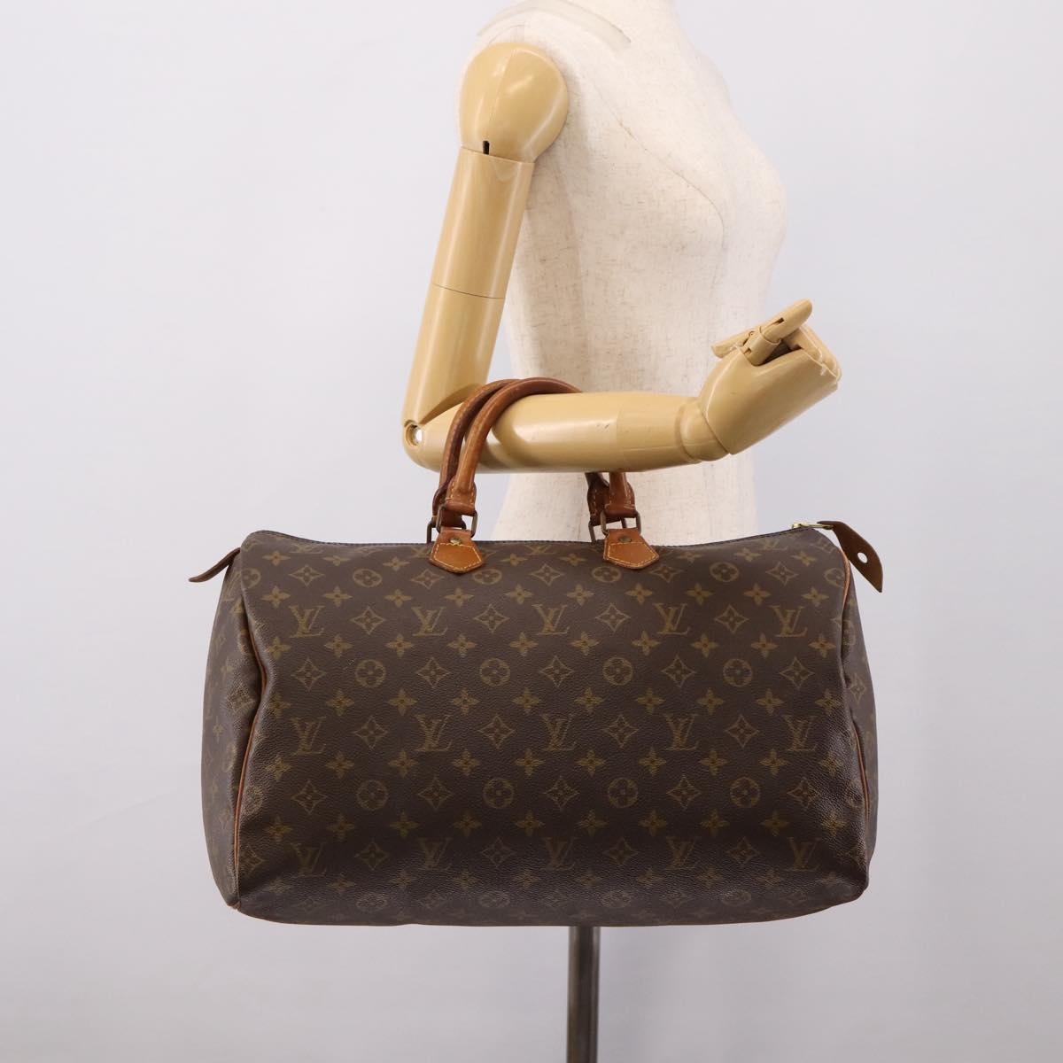 LOUIS VUITTON Monogram Speedy 40 Hand Bag M41522 LV Auth BA14471