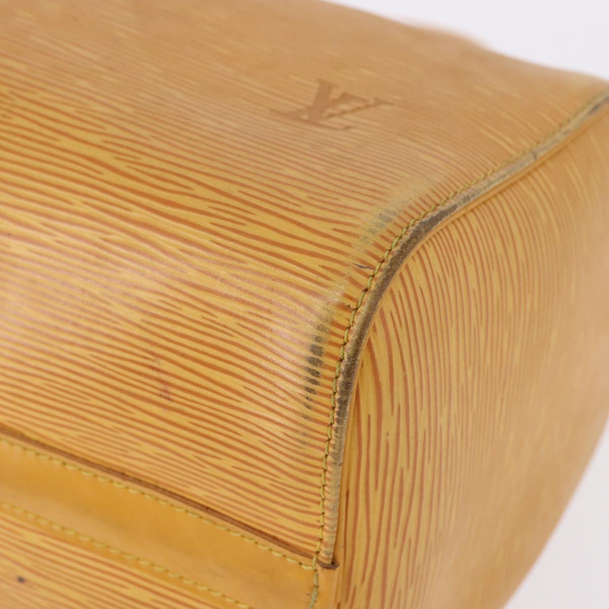 LOUIS VUITTON Epi Speedy 25 Hand Bag Tassili Yellow M43019 LV Auth BA14474