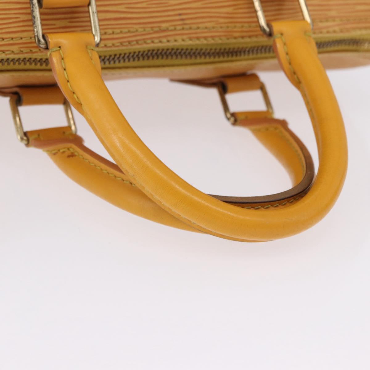 LOUIS VUITTON Epi Speedy 25 Hand Bag Tassili Yellow M43019 LV Auth BA14474