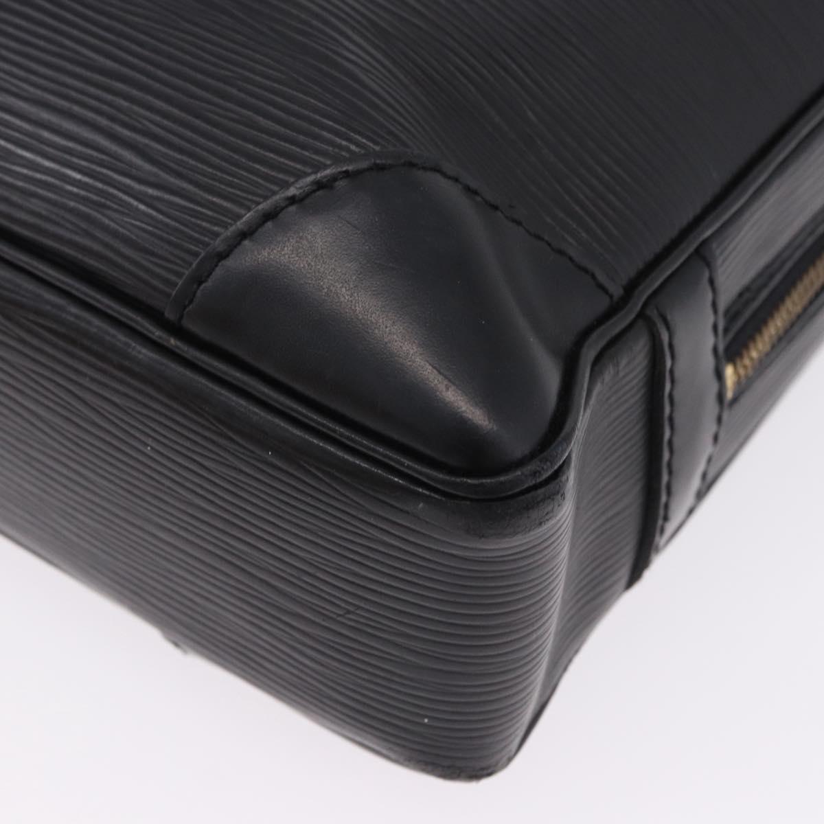 LOUIS VUITTON Epi Porte Documents Voyage Business Bag Black M40321 Auth BA14478