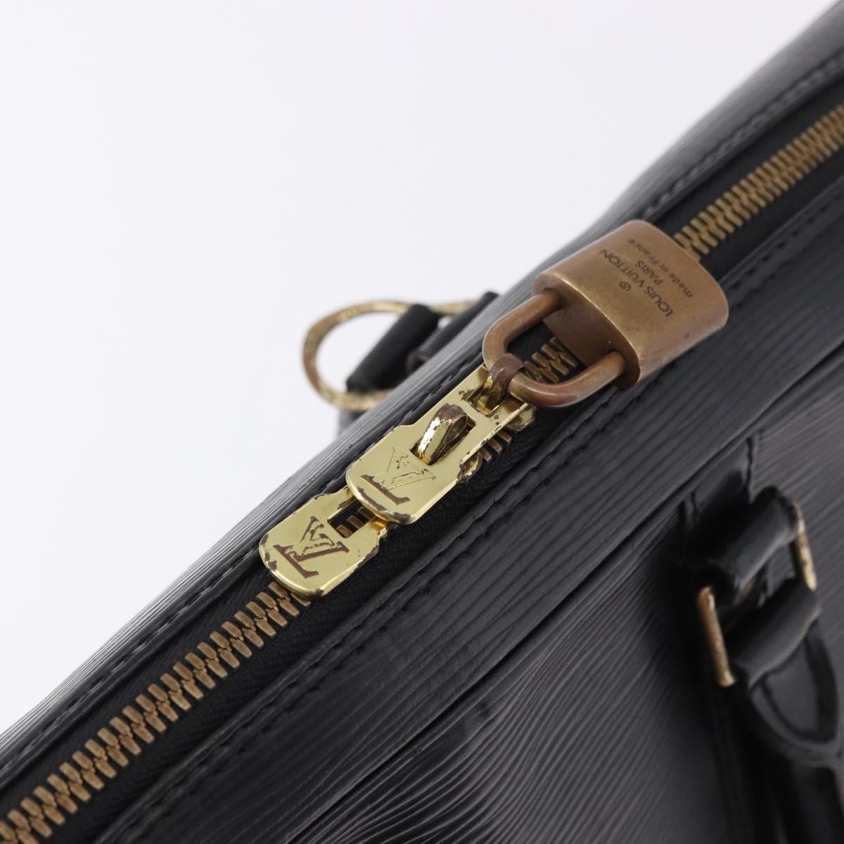 LOUIS VUITTON Epi Porte Documents Voyage Business Bag Black M40321 Auth BA14478