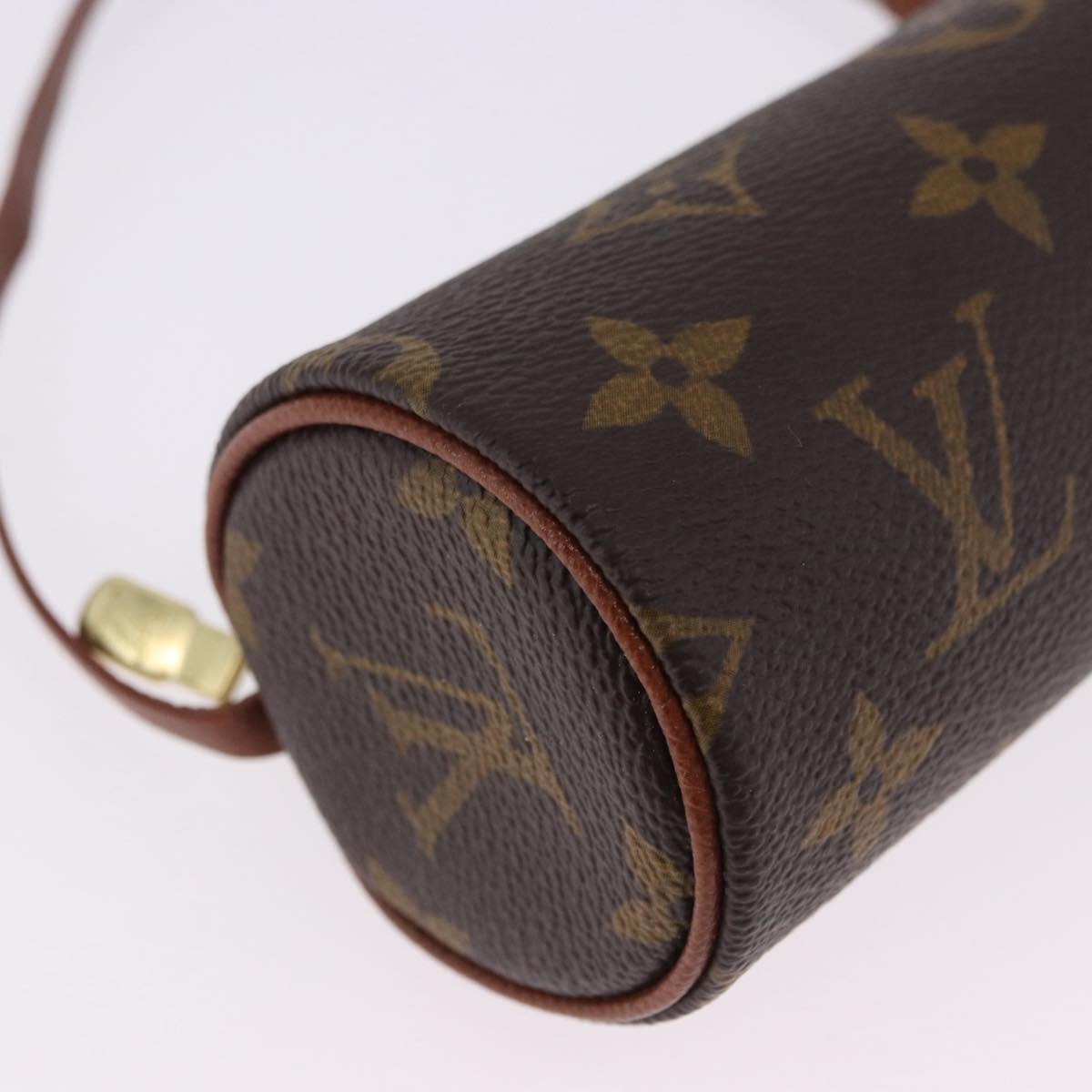 LOUIS VUITTON Monogram Papillon Pouch LV Auth BA14479