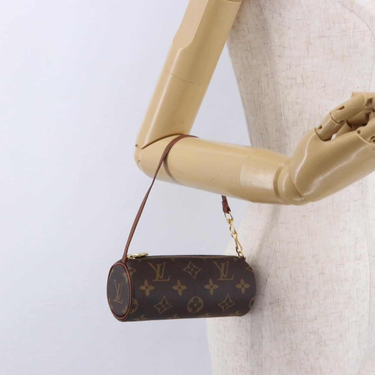 LOUIS VUITTON Monogram Papillon Pouch LV Auth BA14479