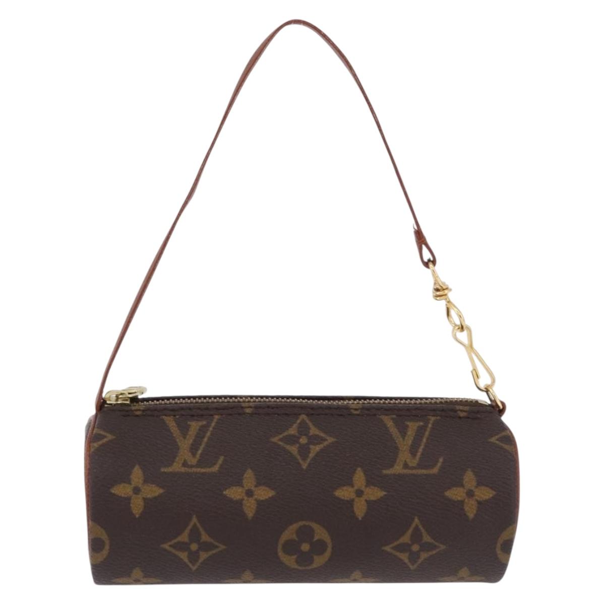 LOUIS VUITTON Monogram Papillon Pouch LV Auth BA14479