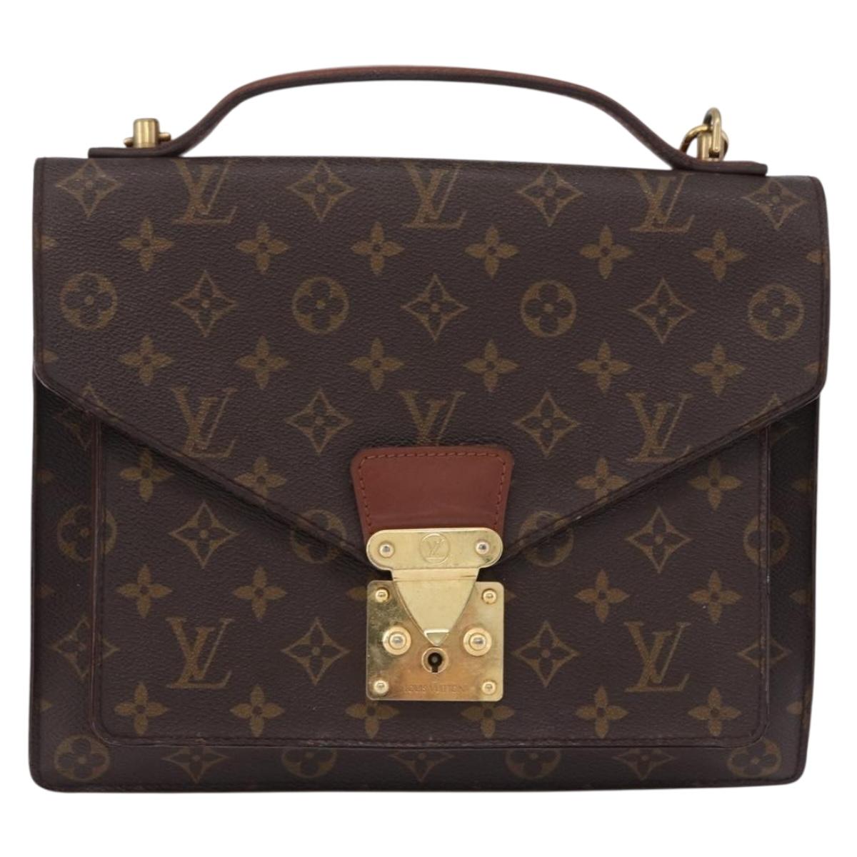 LOUIS VUITTON Monogram Monceau 28 Hand Bag M51185 LV Auth BA14480