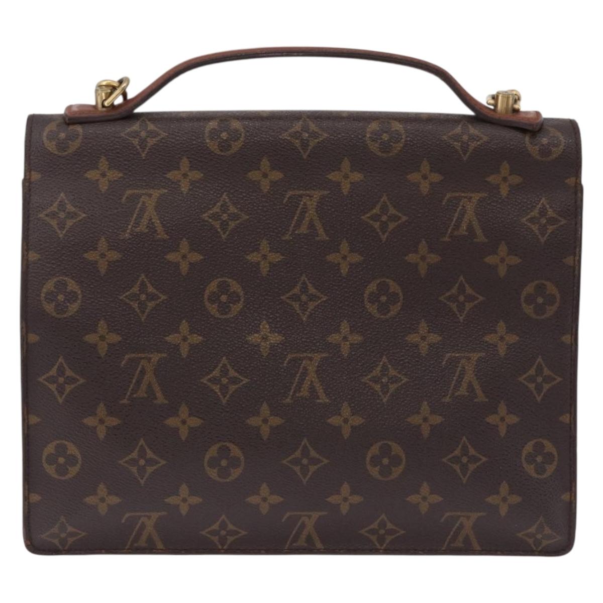 LOUIS VUITTON Monogram Monceau 28 Hand Bag M51185 LV Auth BA14480