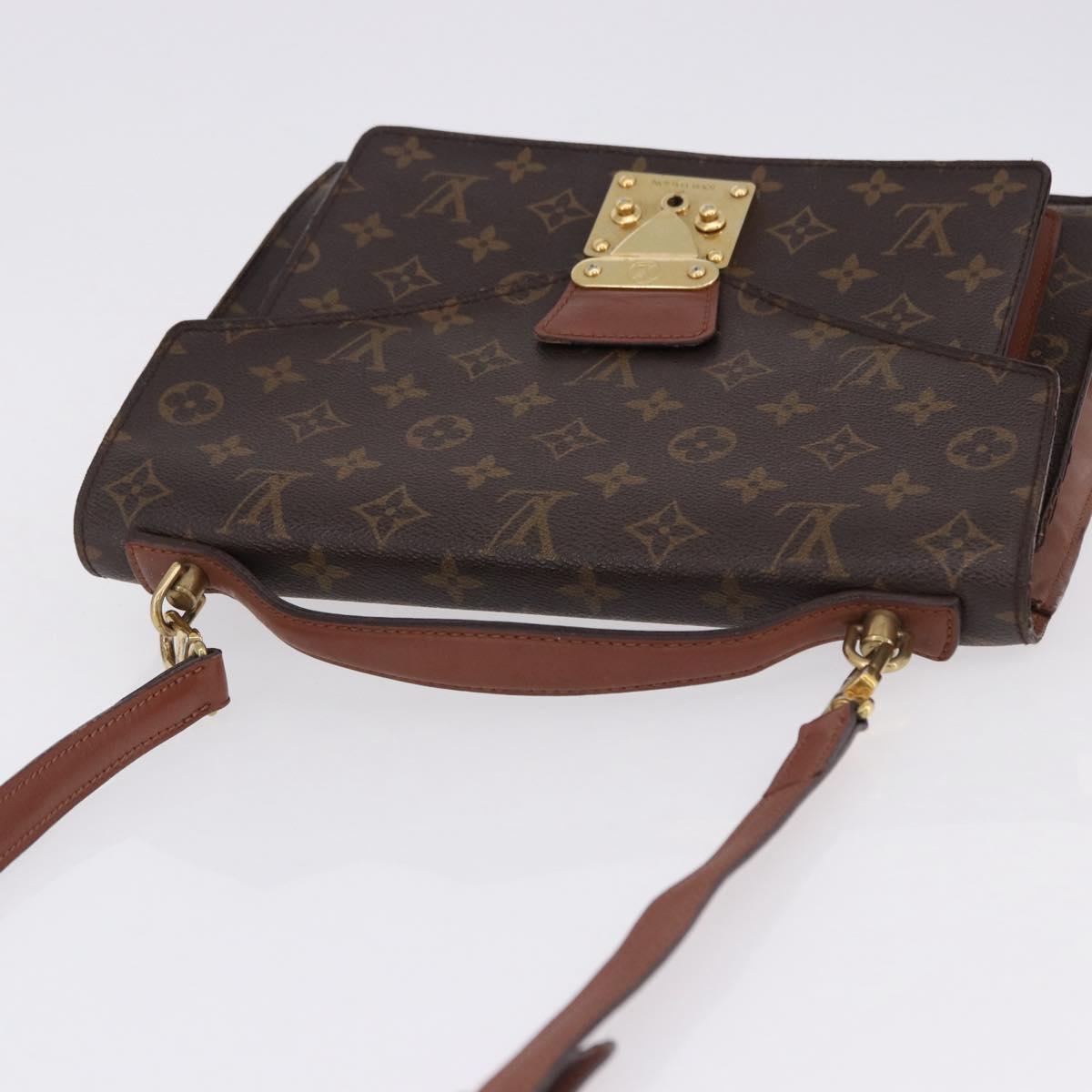 LOUIS VUITTON Monogram Monceau 28 Hand Bag M51185 LV Auth BA14480