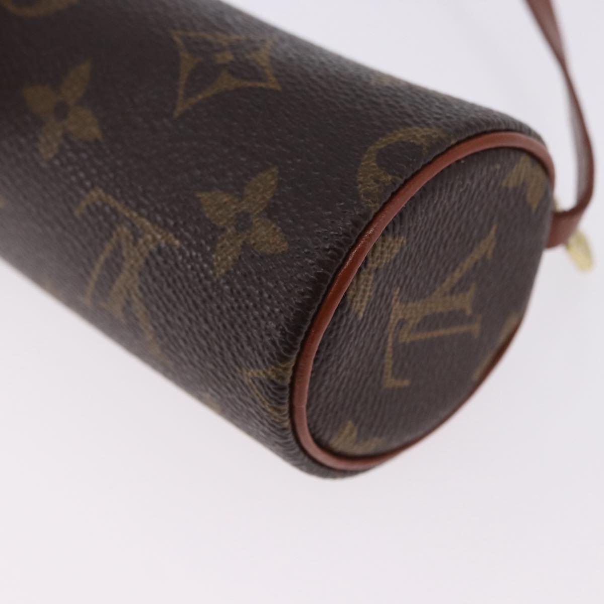 LOUIS VUITTON Monogram Papillon Pouch LV Auth BA14481