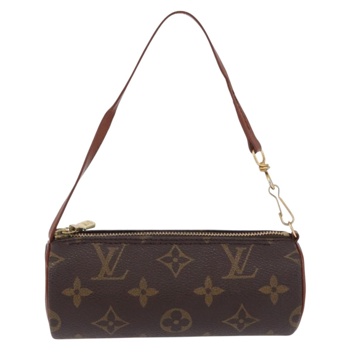 LOUIS VUITTON Monogram Papillon Pouch LV Auth BA14481