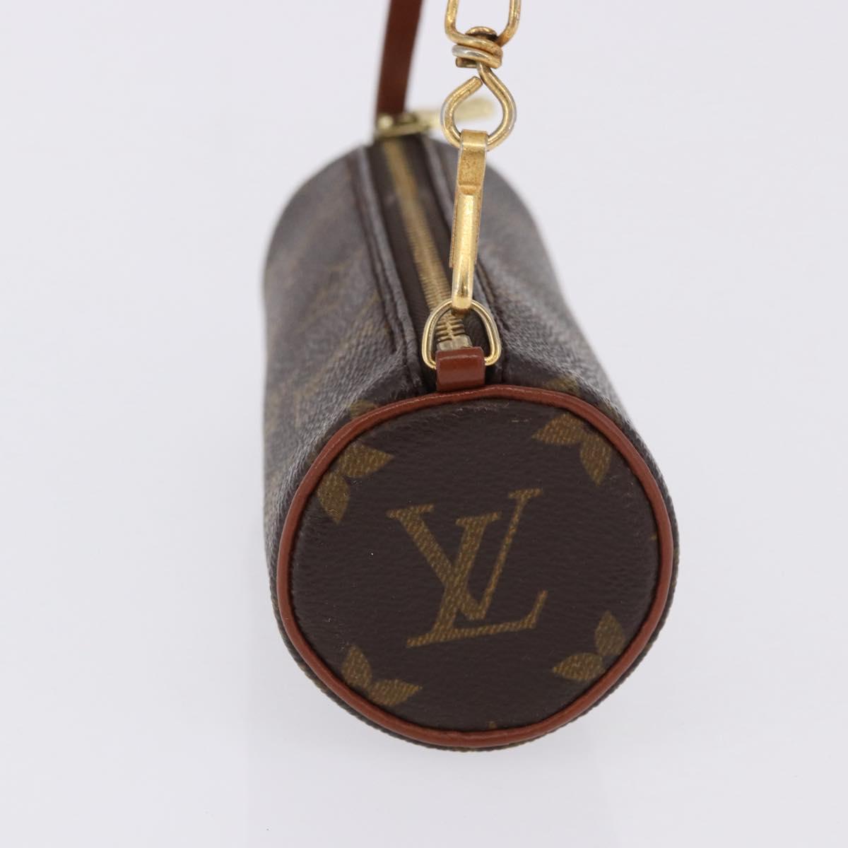 LOUIS VUITTON Monogram Papillon Pouch LV Auth BA14481