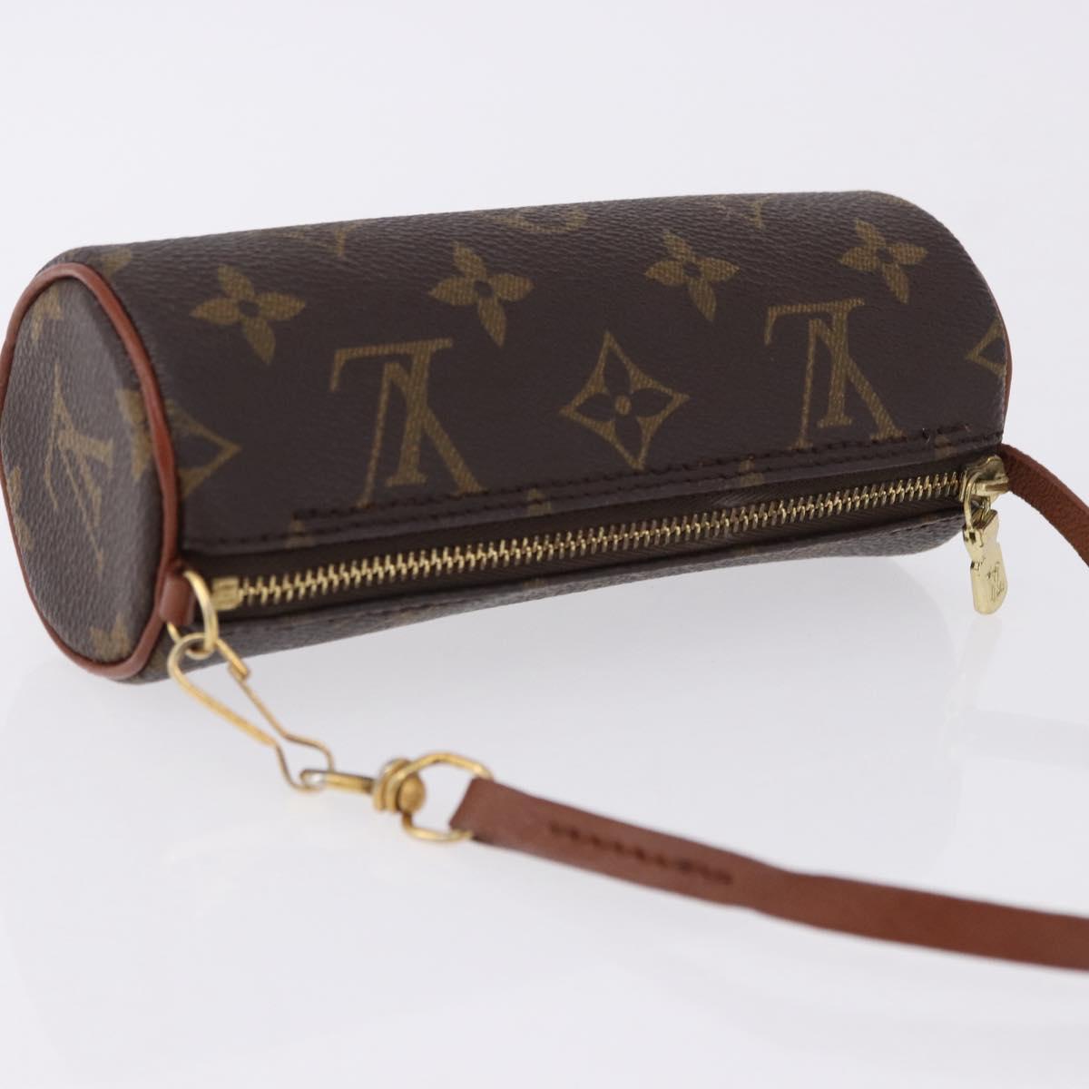 LOUIS VUITTON Monogram Papillon Pouch LV Auth BA14481
