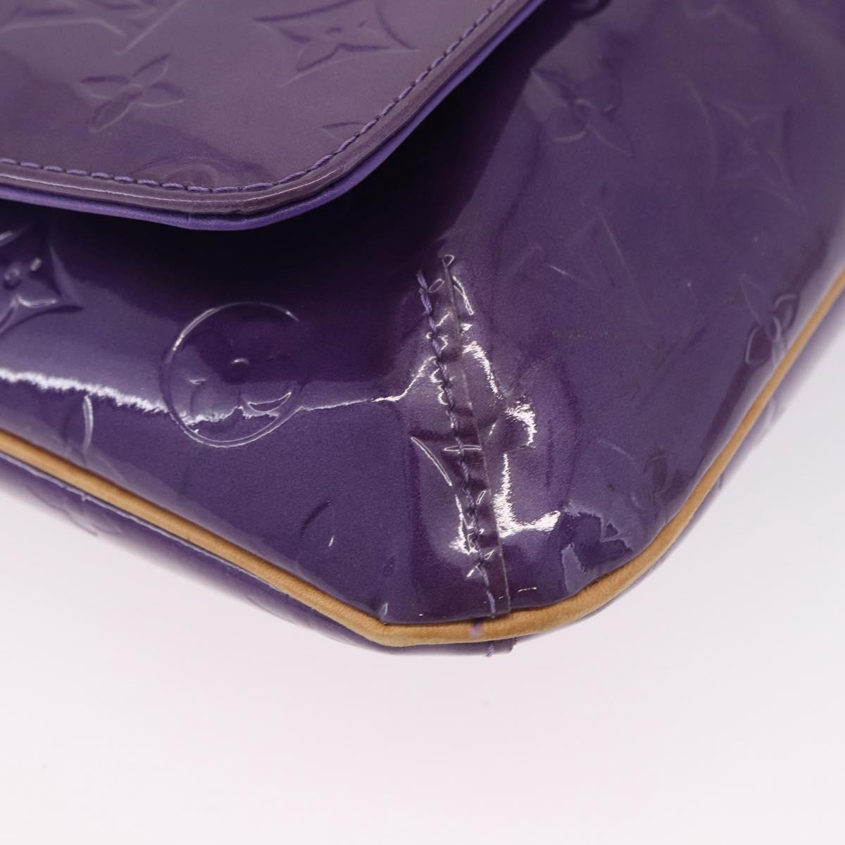 LOUIS VUITTON Monogram Vernis Thompson Street Purple Viole M91095 Auth BA14487