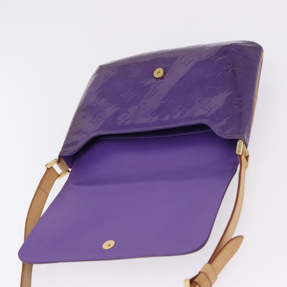 LOUIS VUITTON Monogram Vernis Thompson Street Purple Viole M91095 Auth BA14487
