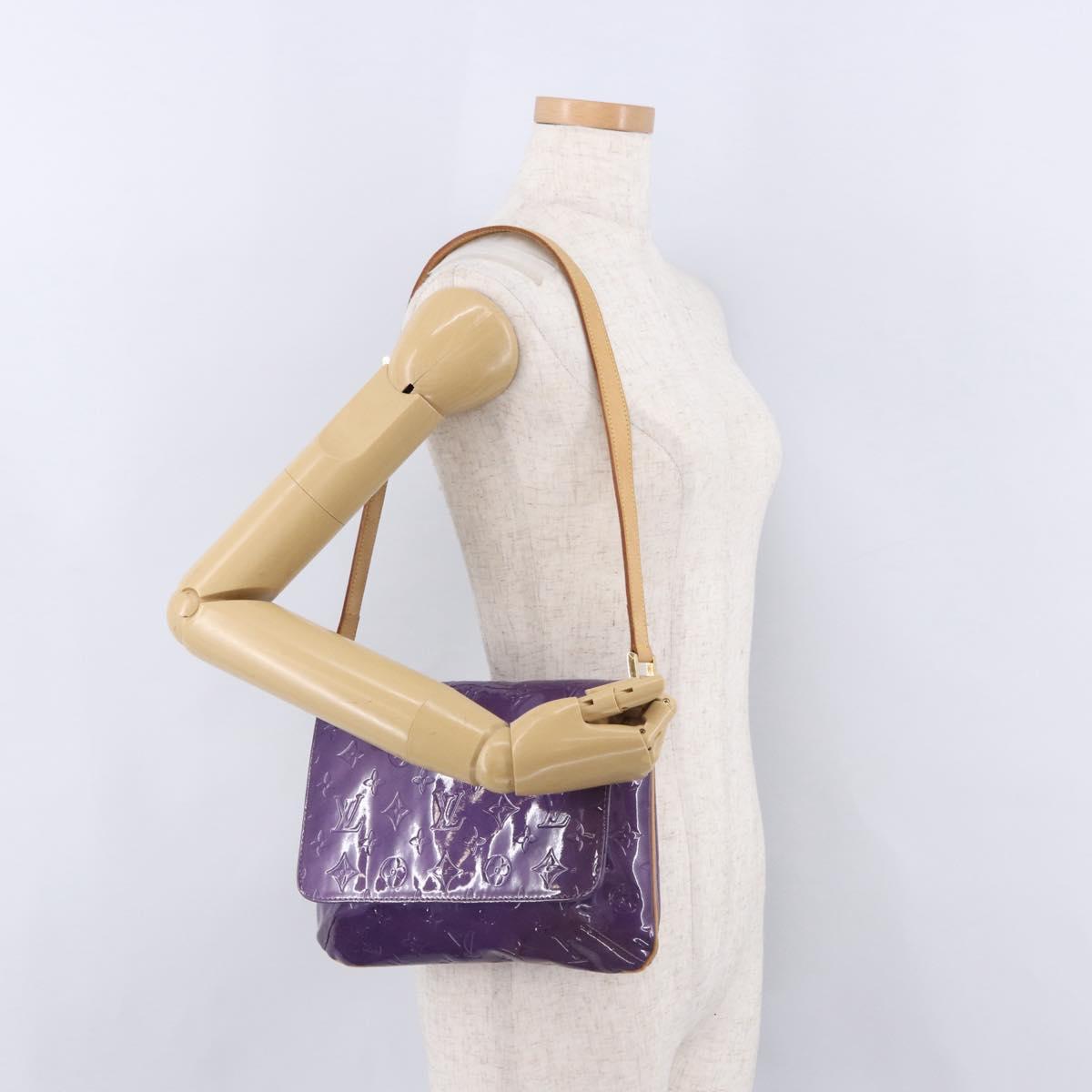 LOUIS VUITTON Monogram Vernis Thompson Street Purple Viole M91095 Auth BA14487