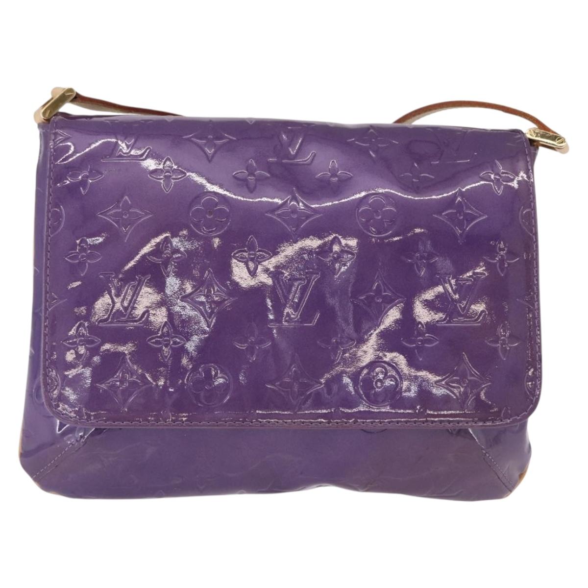 LOUIS VUITTON Monogram Vernis Thompson Street Purple Viole M91095 Auth BA14487