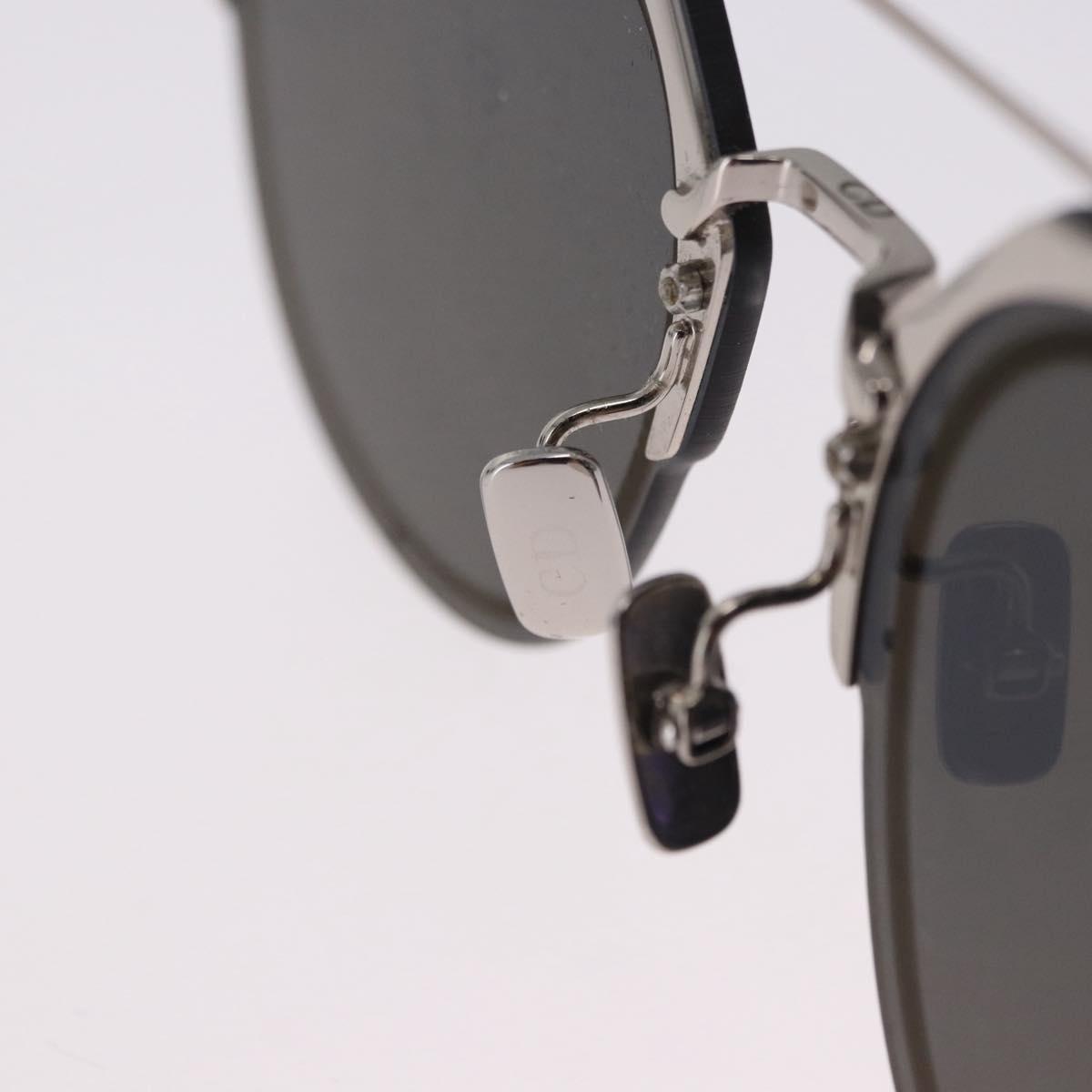Christian Dior DIOR HOMME Sunglasses metal Silver Auth BA14496
