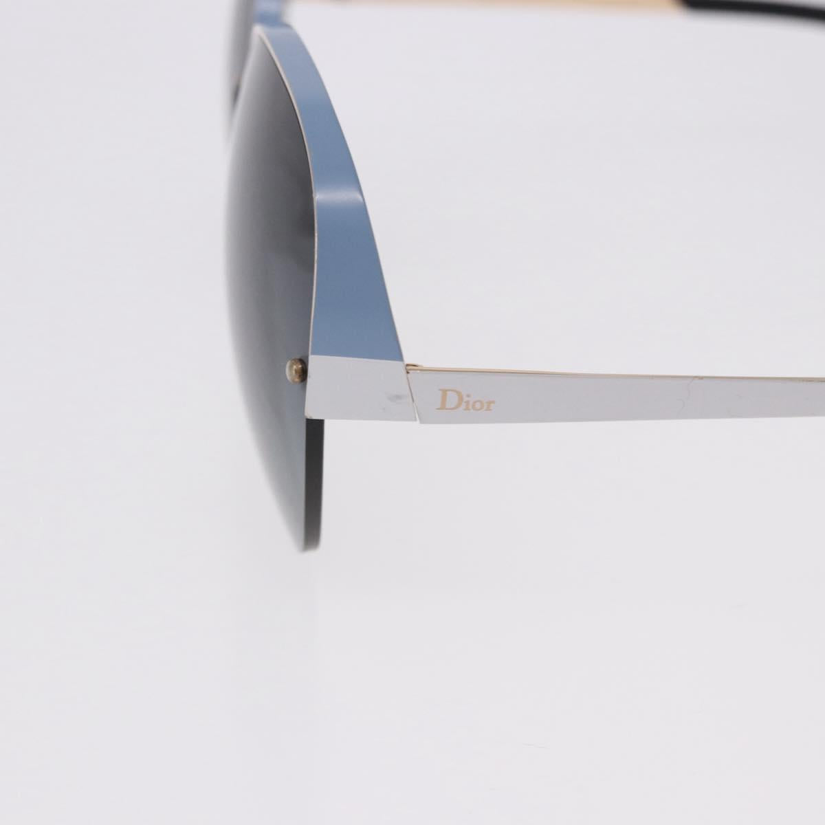 Christian Dior Sunglasses metal Light Blue Black Auth BA14499A