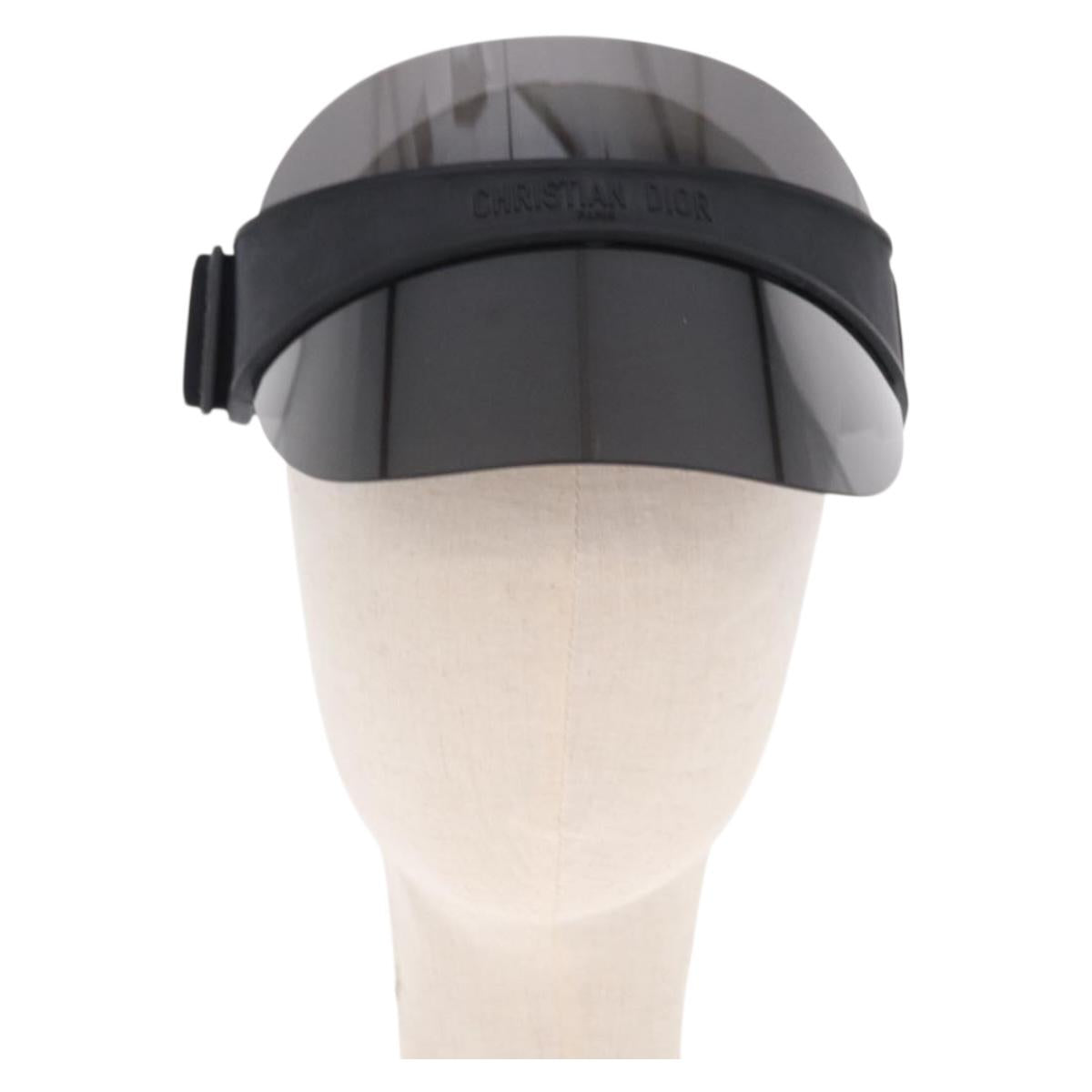 Christian Dior Sun Visor plastic Black Auth BA14500M
